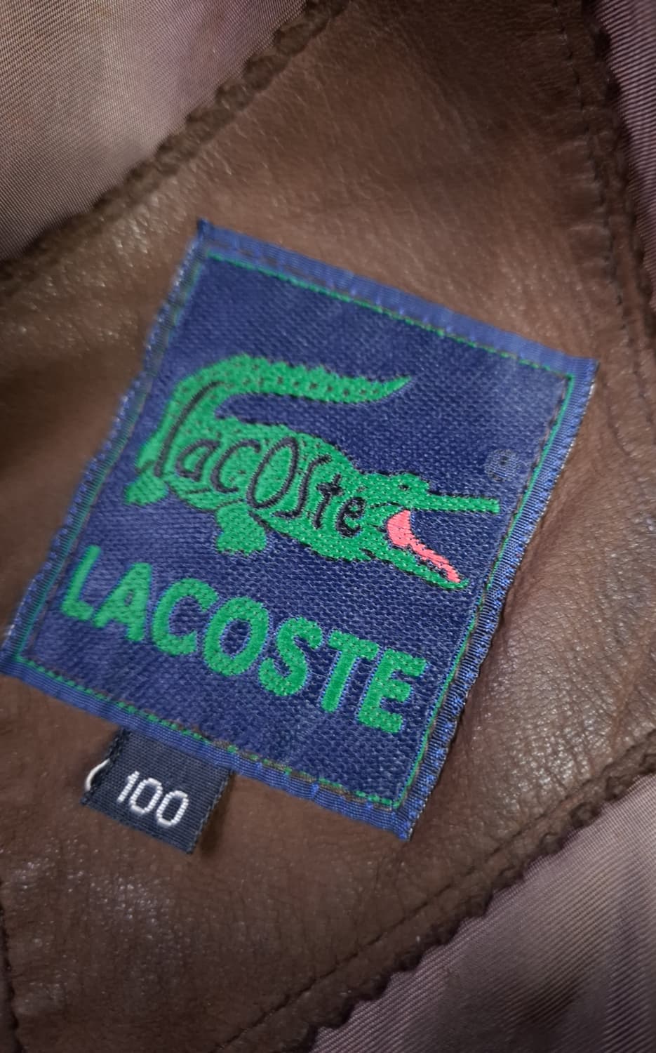 80's 오리지날 라코스테 리얼스웨이드 봄버자켓 상품이미지5