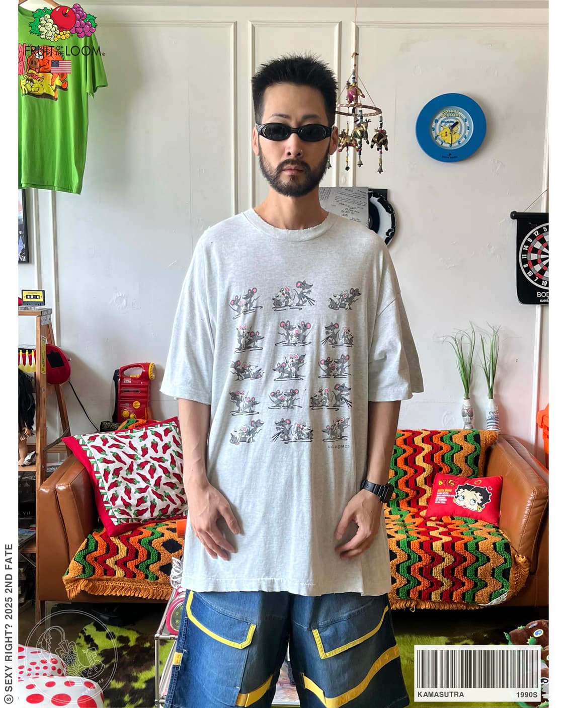 1990s Kamasutra USA Vintage 1/2 T-Shirt 상품이미지1