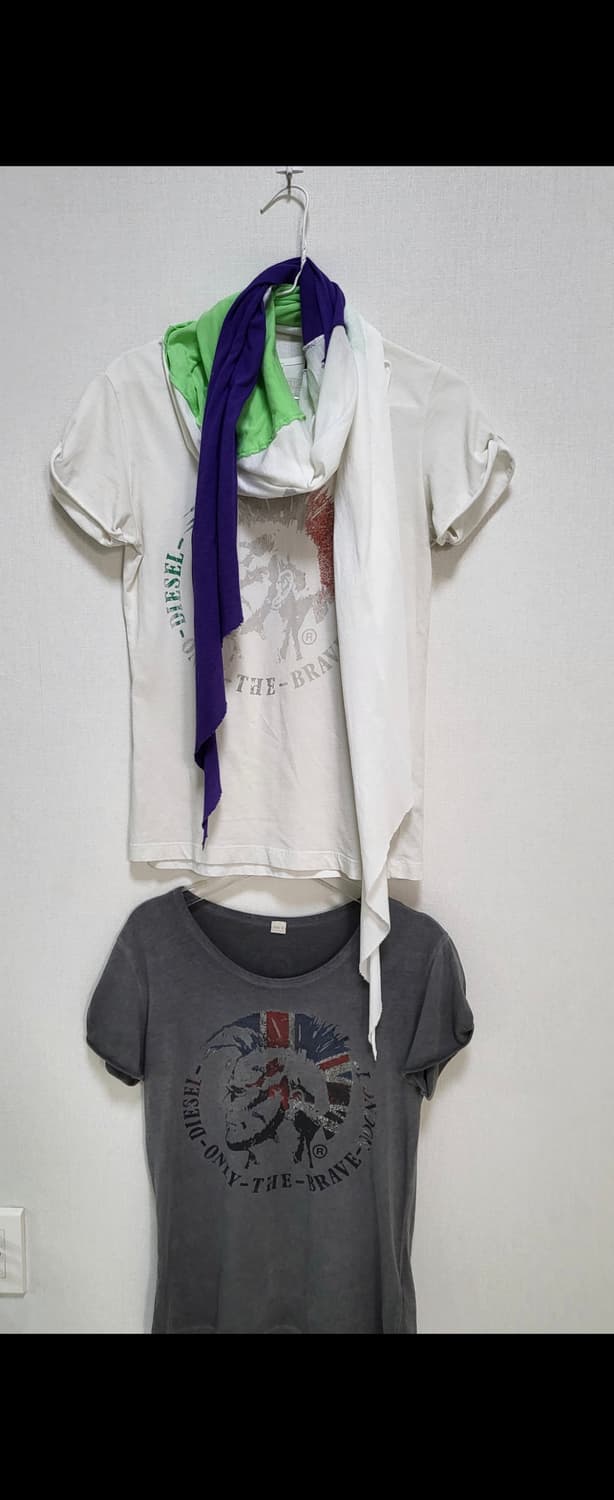 일본구매(정품)Diesel 면+모달100%스카프 목도리 숄 상품이미지2