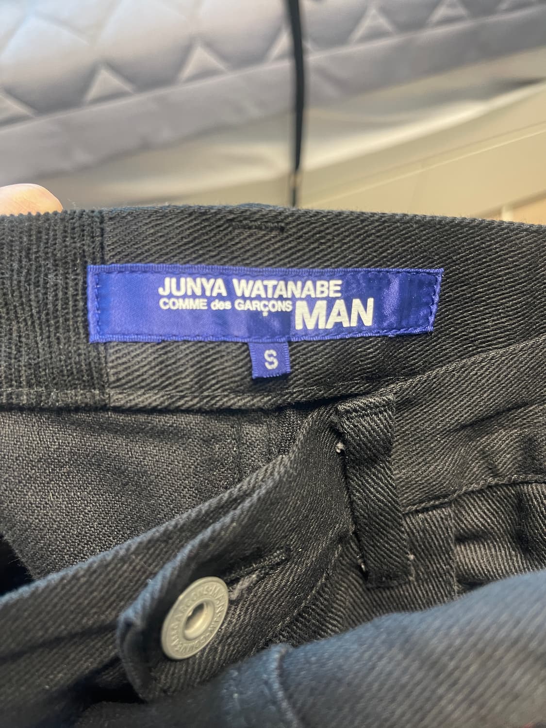 14fw 준야 와타나베 꼼데 패치워크 블랙 데님 상품이미지3