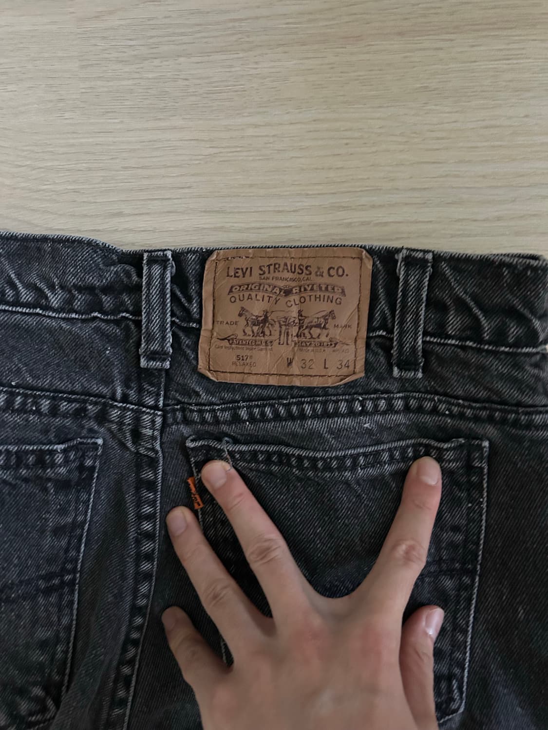 빈티지 리바이스 517 흑청 usa 상품이미지6