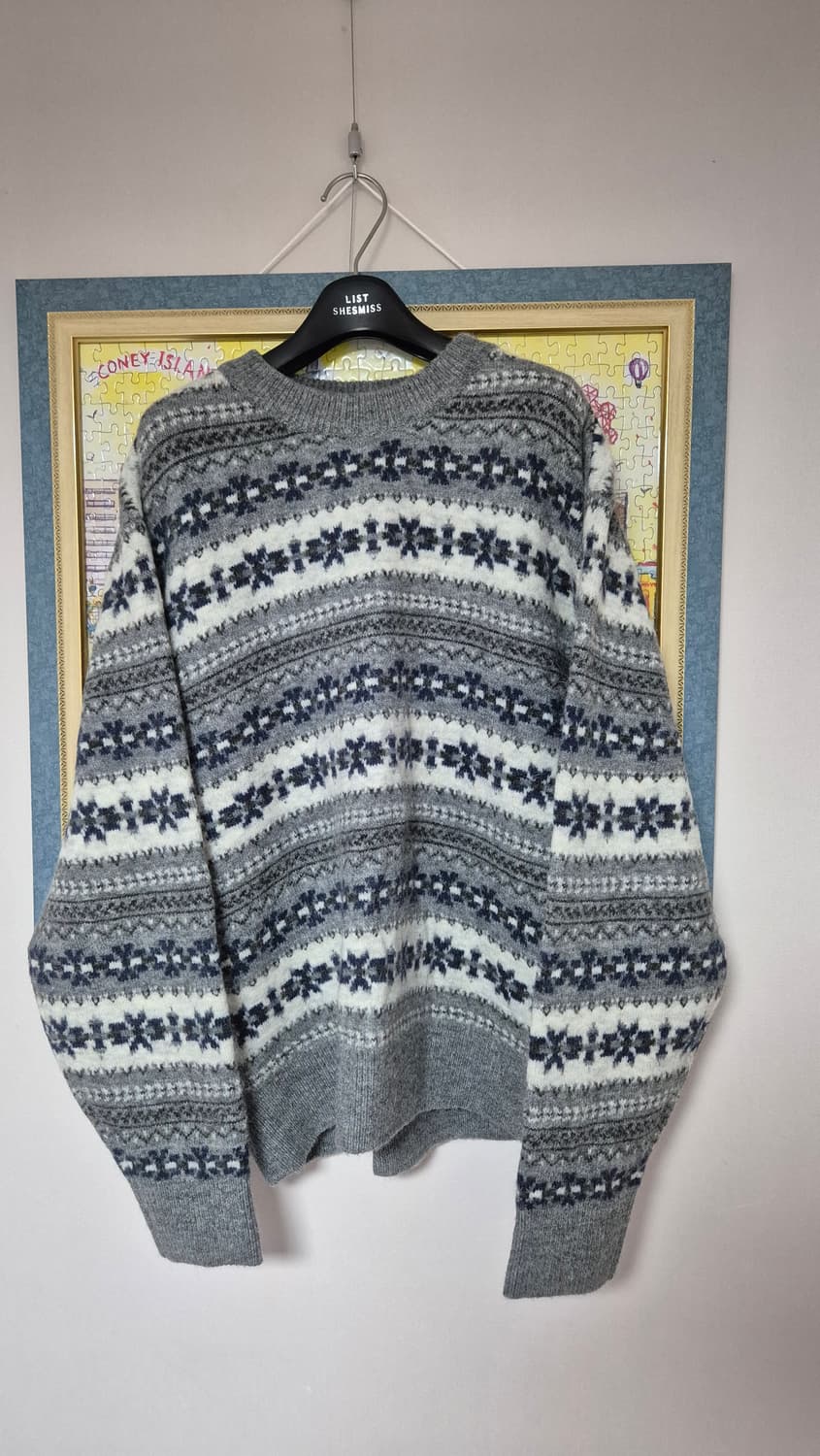 던스트 페어아일 노르딕 니트 스웨터 1회착 상품이미지1