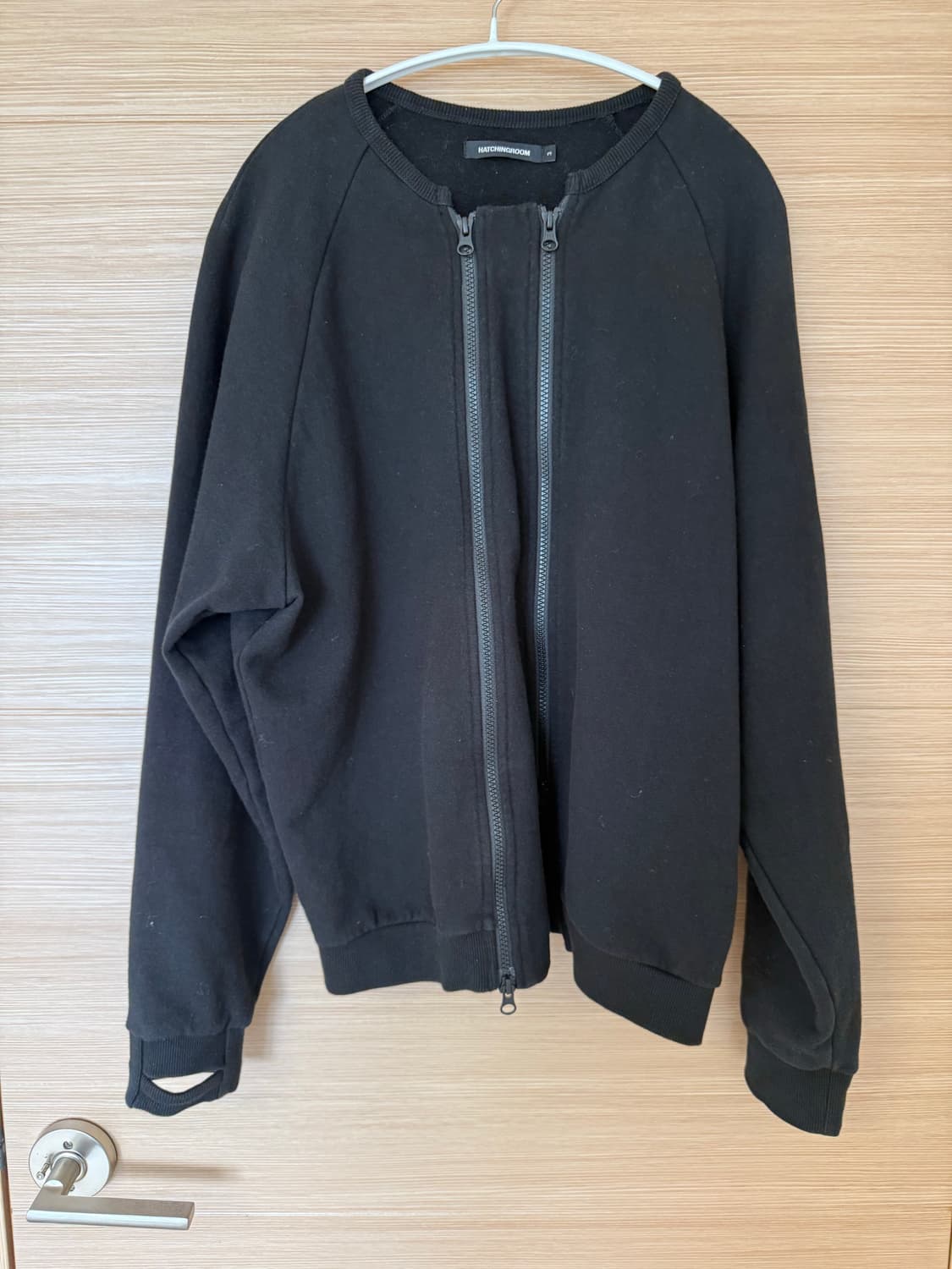 [팝니다] 해칭룸 듀얼집 가디건/3/블랙 상품이미지2
