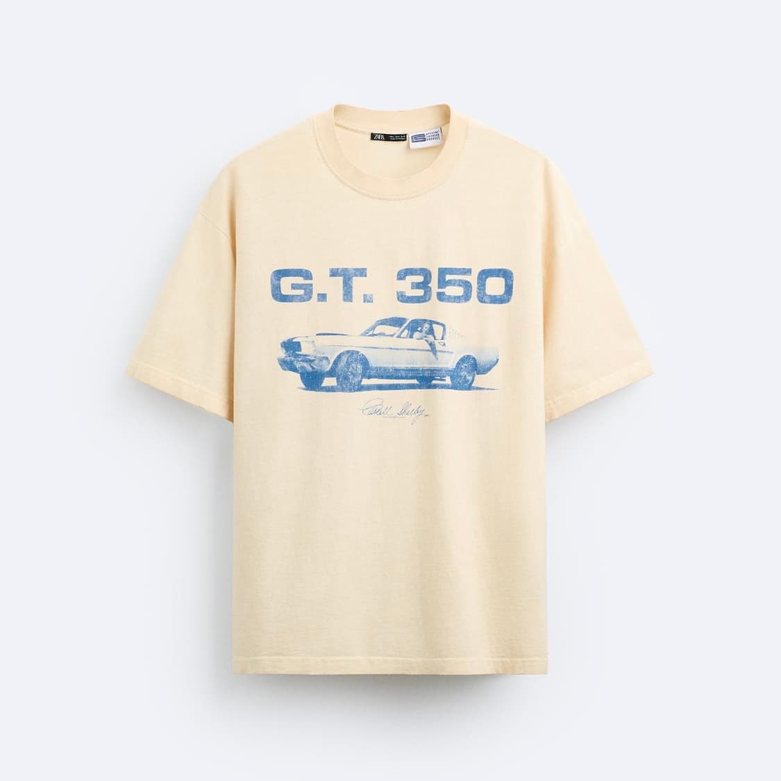 자라 G.T.350 SHELBYⓇ 셸비 빈티지 그래픽 반팔 티셔츠 상품이미지4