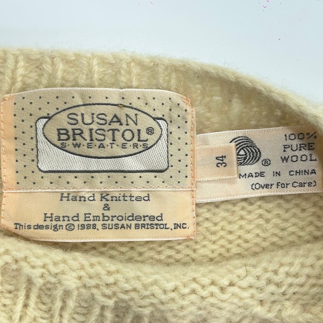 Susan bristol 핸드메이드 크리스마스 산타 울 스웨터  상품이미지5