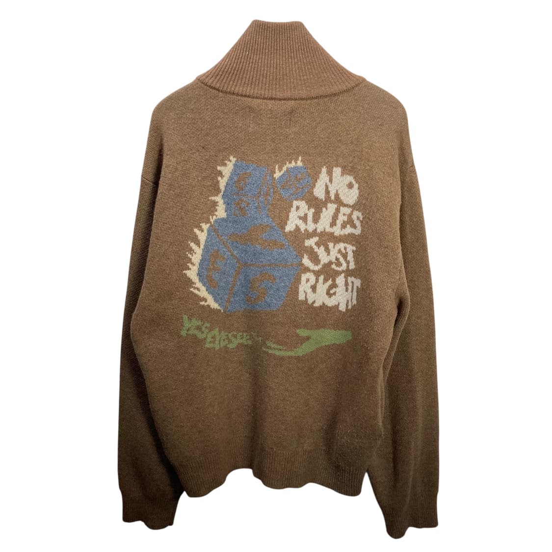 예쓰아이씨 투웨이 베이지 니트집업 상품이미지4