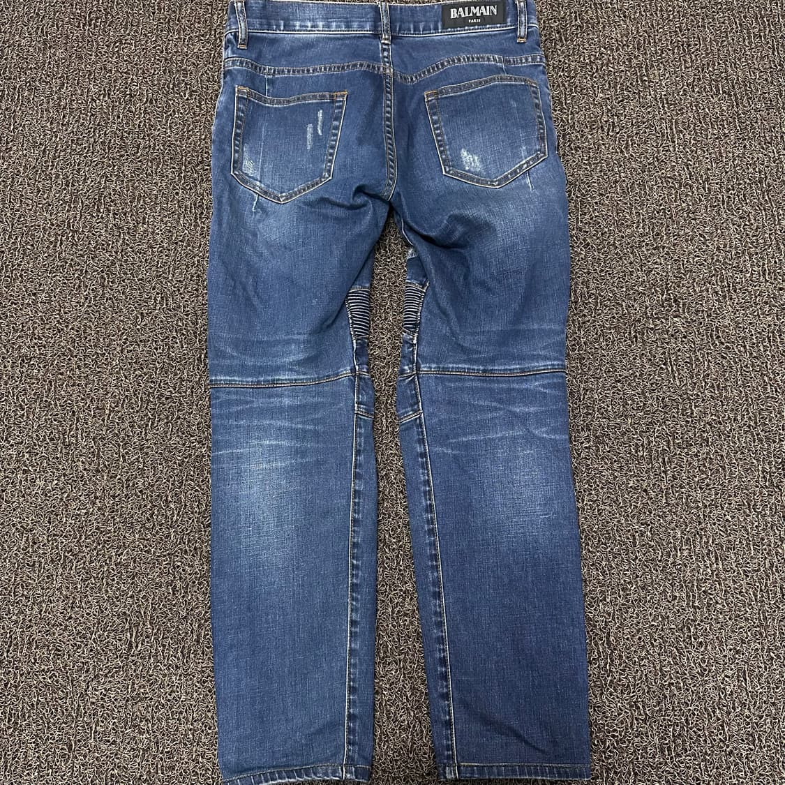 발망 워싱 바이커 데님 청바지 팬츠 상품이미지4