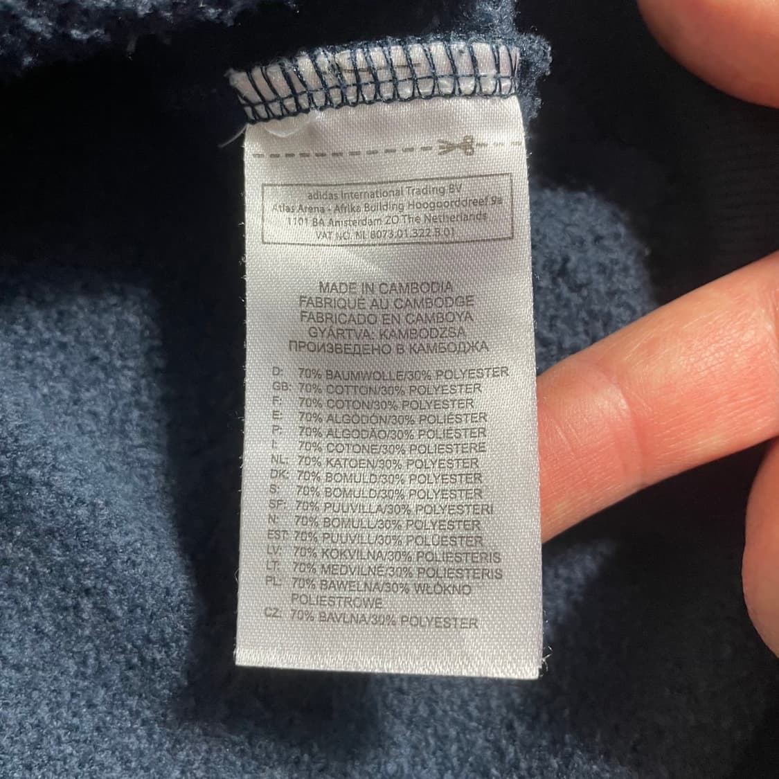 [S] 아디다스 기모 후드티 (새상품급) 상품이미지4