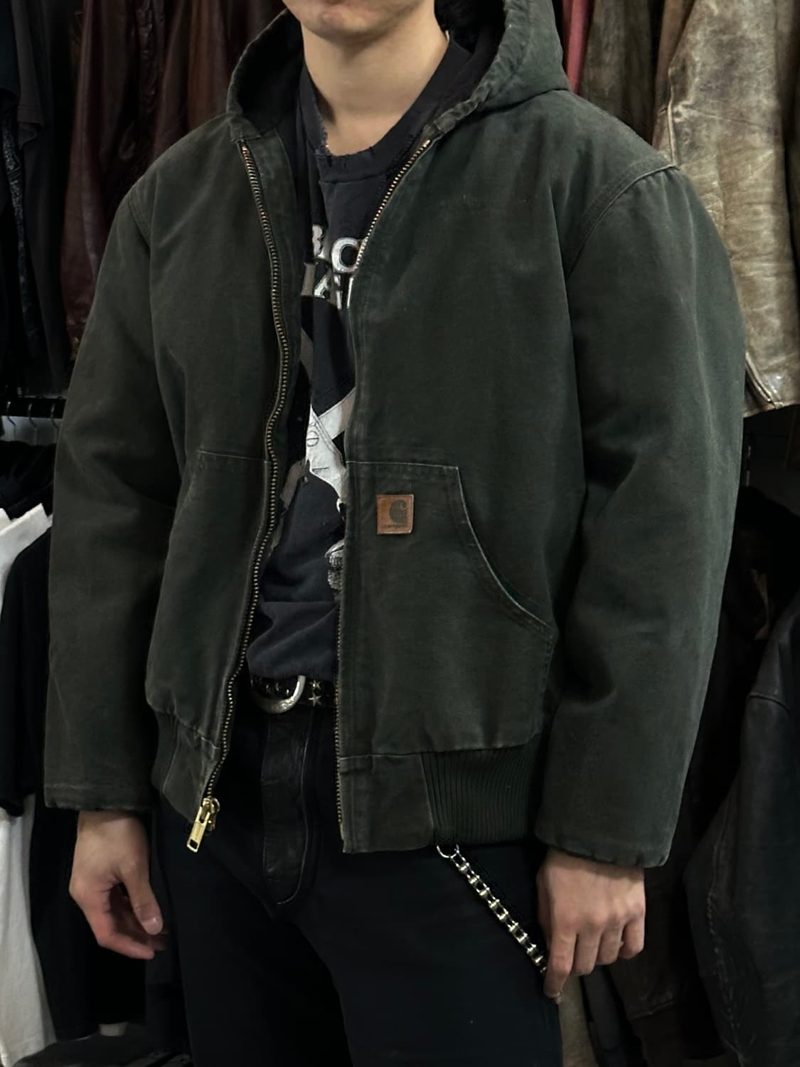 OG 칼하트 J130 액티브 자켓 칼하트 MOS 모스그린 상품이미지10