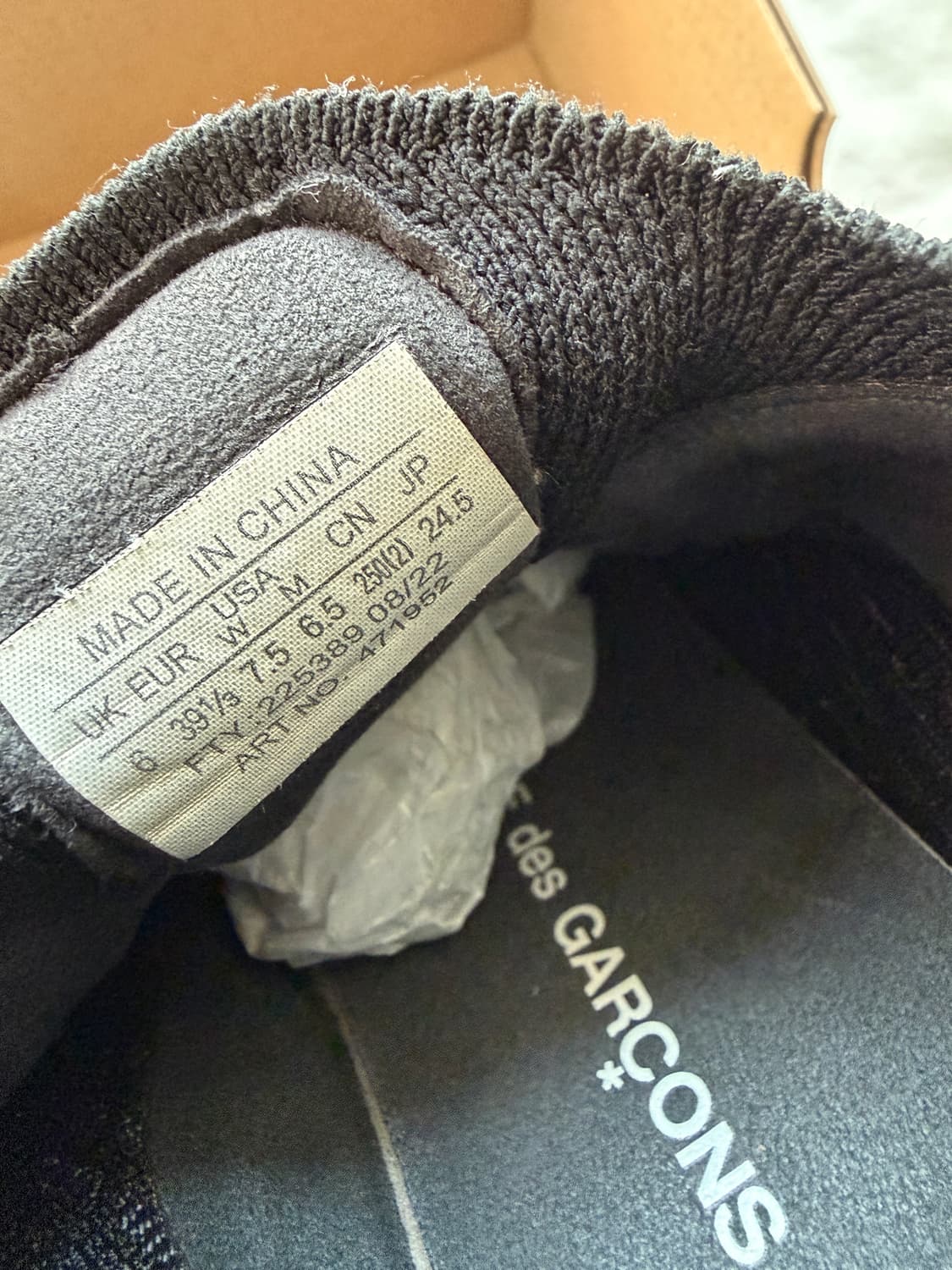 살로몬 x 꼼데가르송 옴므 펄사 플랫폼 블랙 Salomon CDG 상품이미지6