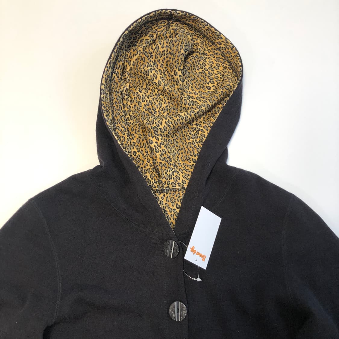 레오파드 양면 코트 가디건 상품이미지7