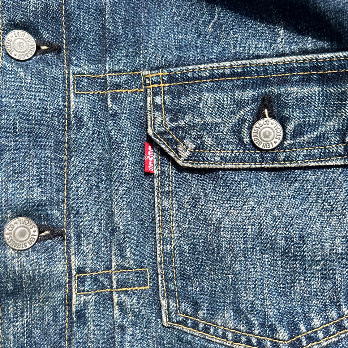 90‘s 리바이스 2세대 빅E 데님 트러커 자켓 상품이미지3