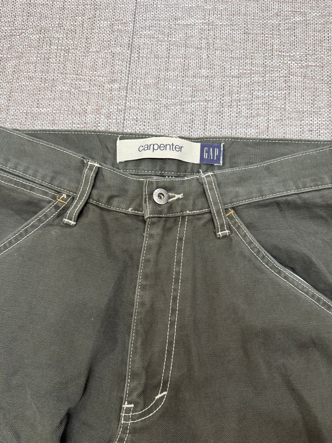 GAP 갭 00s JPN 빈티지 데님 카펜터 팬츠 카키 상품이미지1