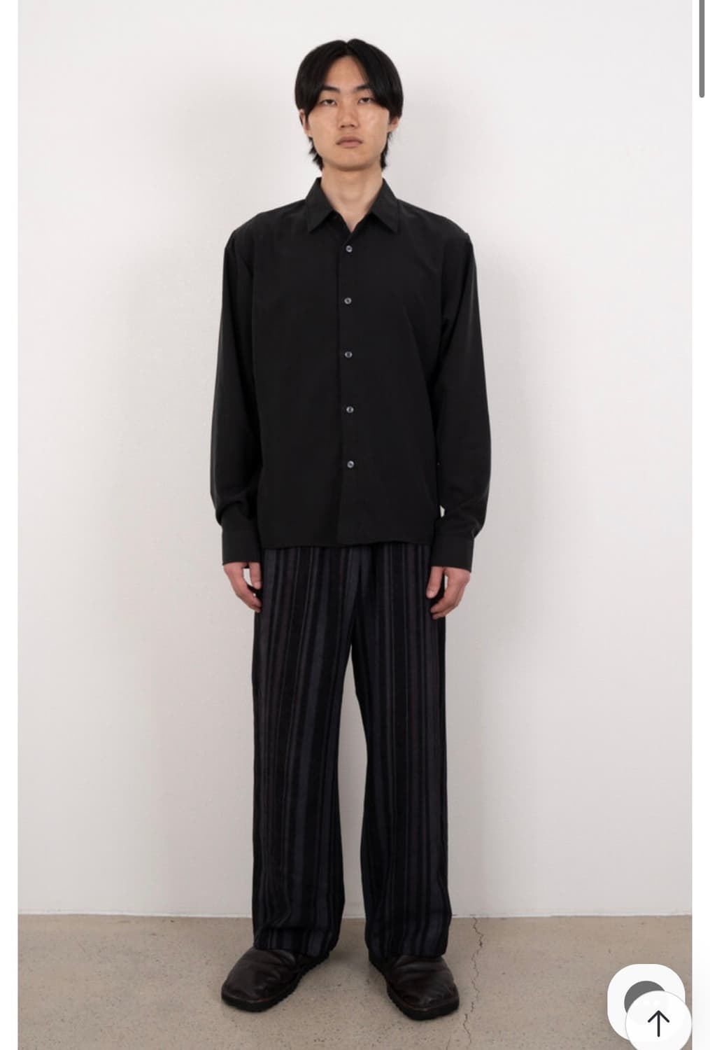 suah stripe easy pant/black 상품이미지2