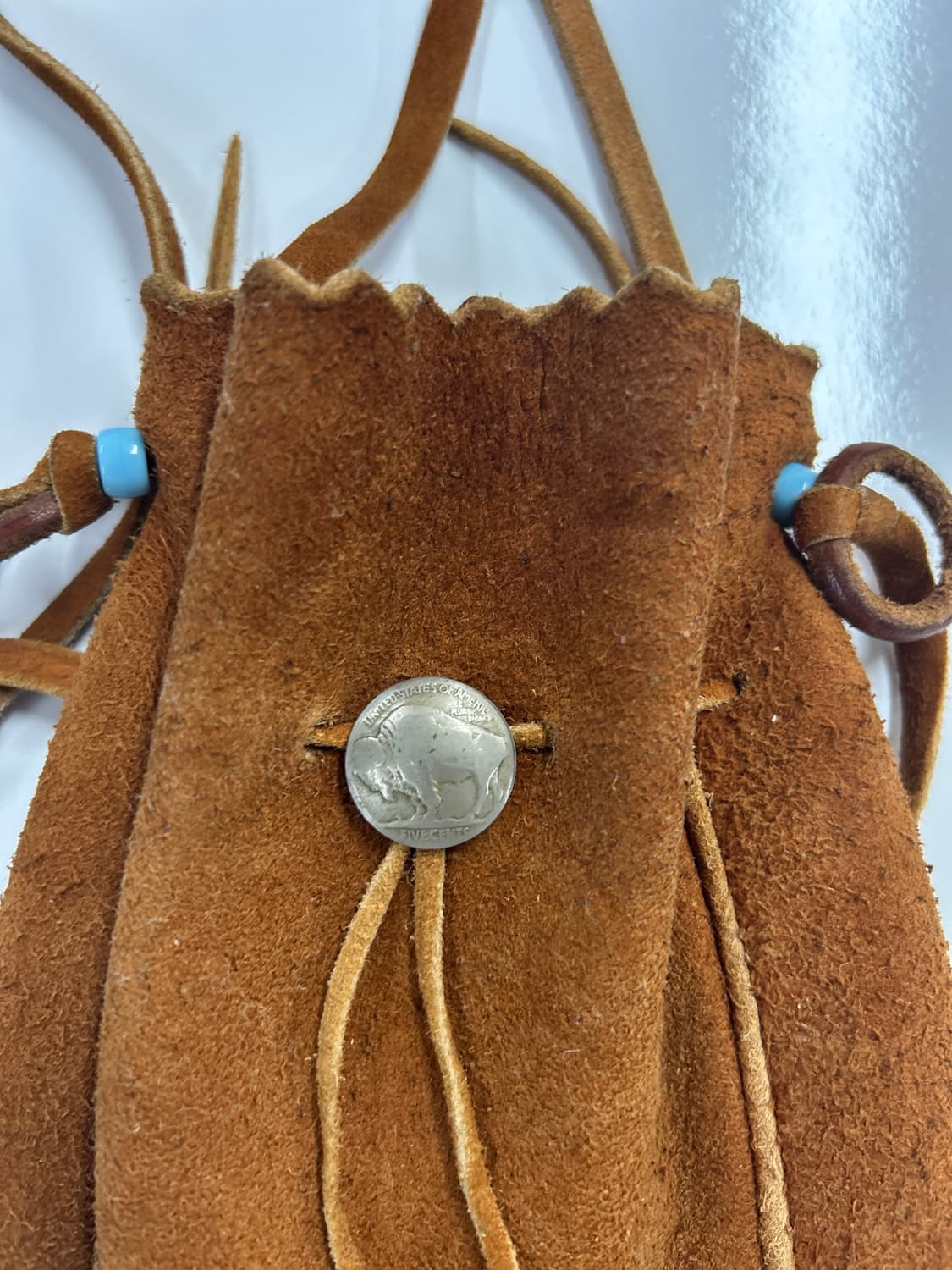 고로스 goros 브라운 디어스킨 메디슨 크로스백 L 상품이미지2