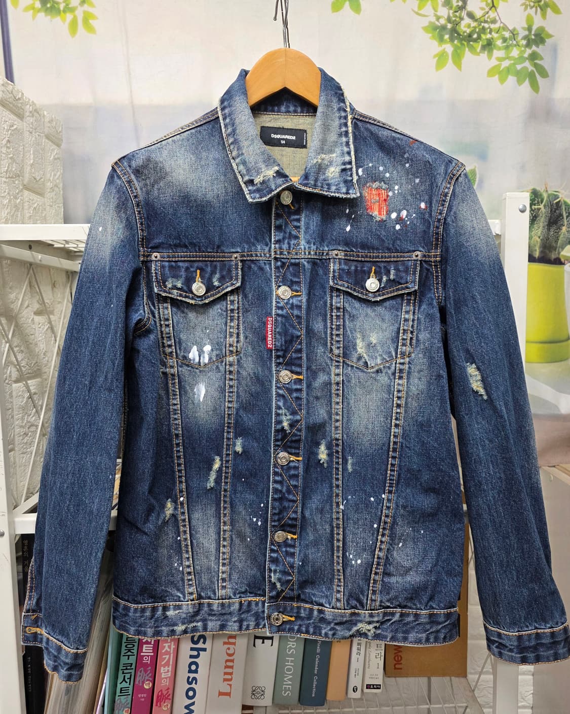 디스퀘어드2 남성 데님자켓 100 몽키 그래픽 청자켓 MM69 상품이미지1