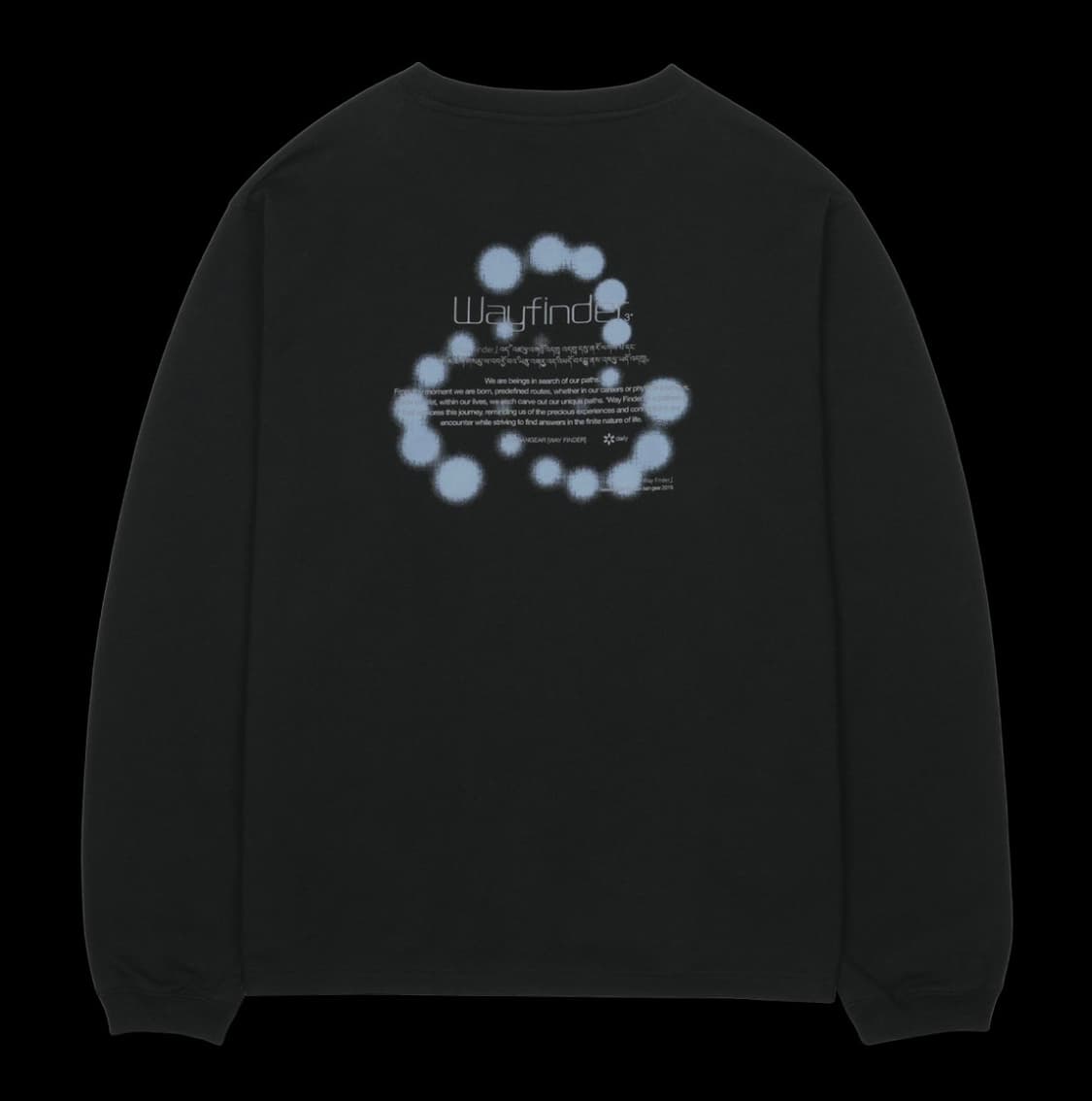 (2) 산산기어 로고 롱 슬리브 블랙 25FW 상품이미지2