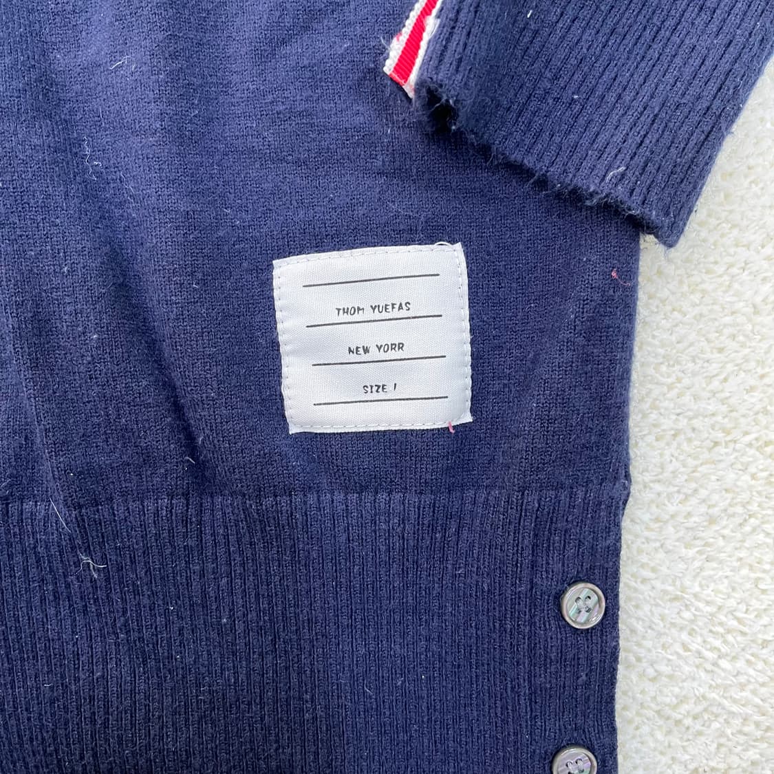 1 고급 사선완장 니트 스웨터 0310M 상품이미지2