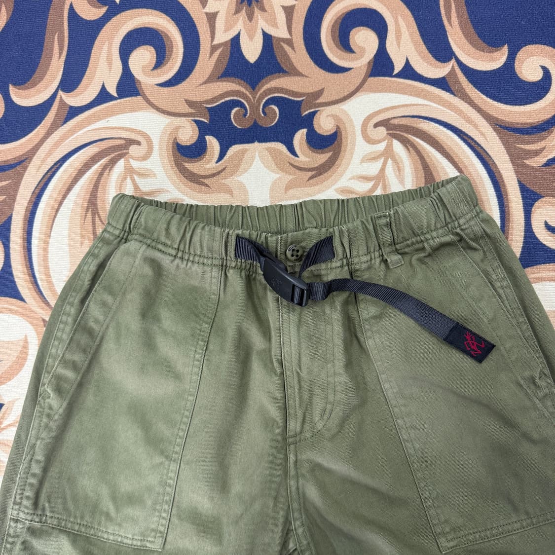 (XS)그라미치 Gramicci 코튼 밴딩팬츠(올리브) 상품이미지2