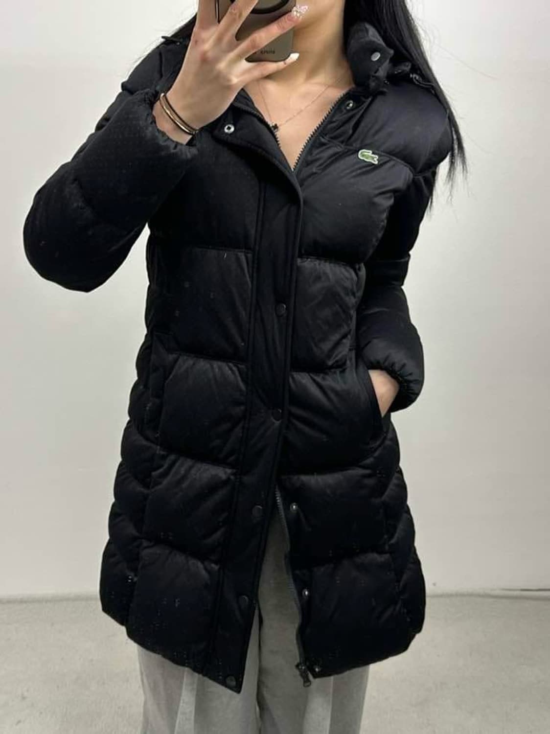 라코스테 구스다운 우먼 롱패딩(95) 상품이미지1