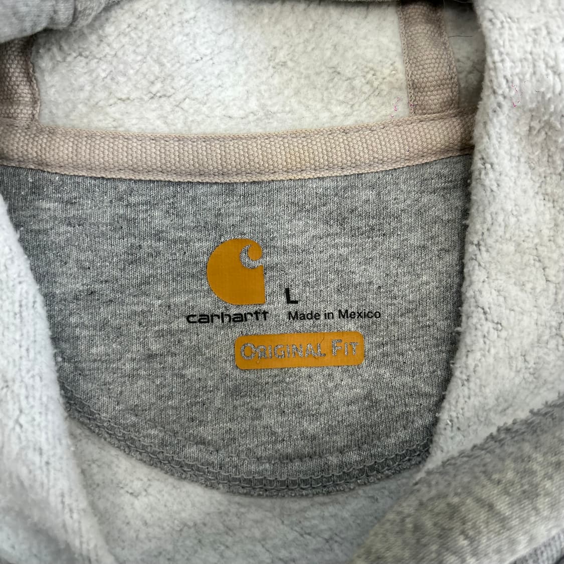 Carhartt 칼하트 사이드로고 그레이 후드티 상품이미지6