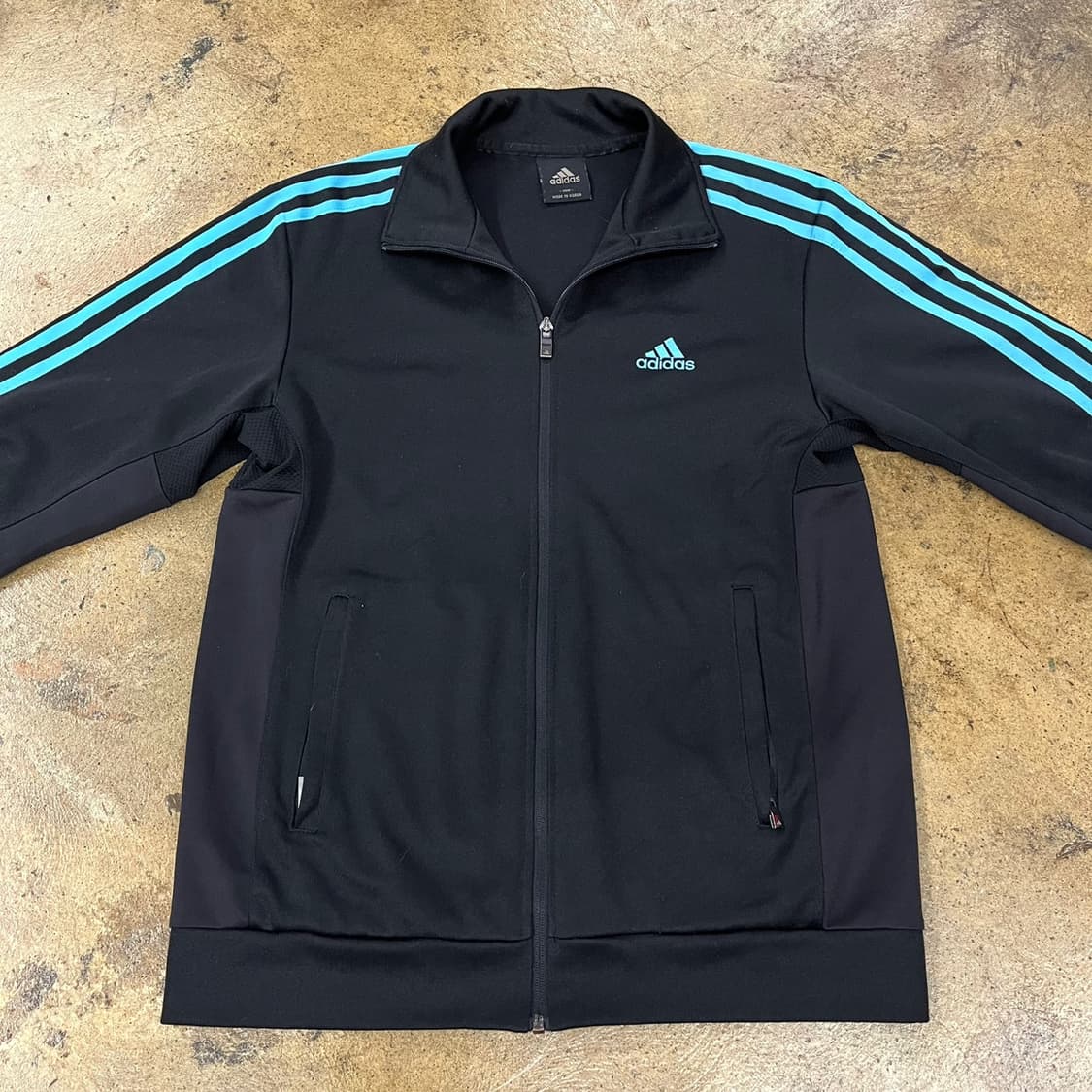 아디다스 블랙 하늘 검하 져지 트랙탑 100 상품이미지3