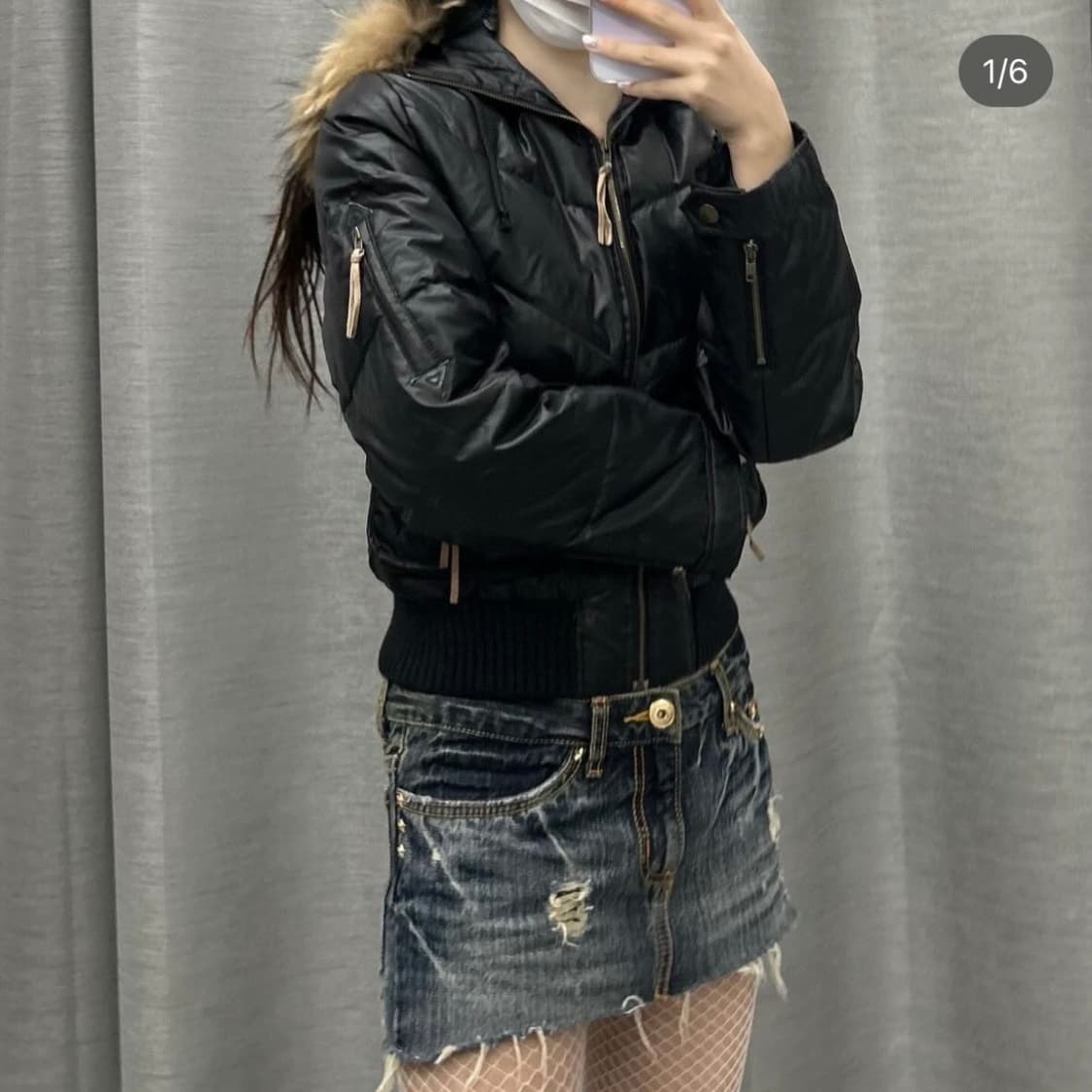 y2k 라쿤 퍼 빈티지 패딩 상품이미지7