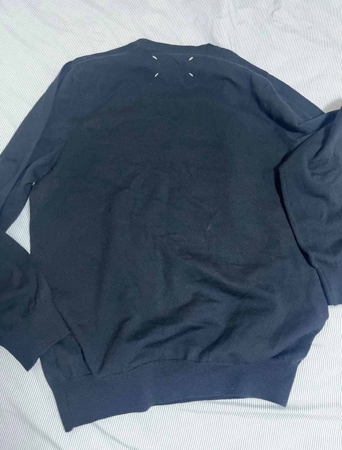 메종마르지엘라 v넥 니트 블랙 상품이미지2