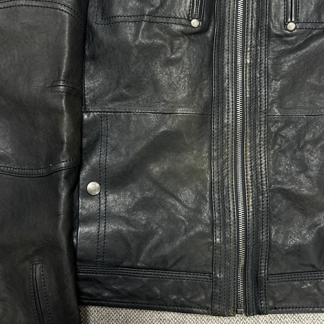 시리즈 램스킨 양가죽 라이더 자켓(95) 상품이미지2