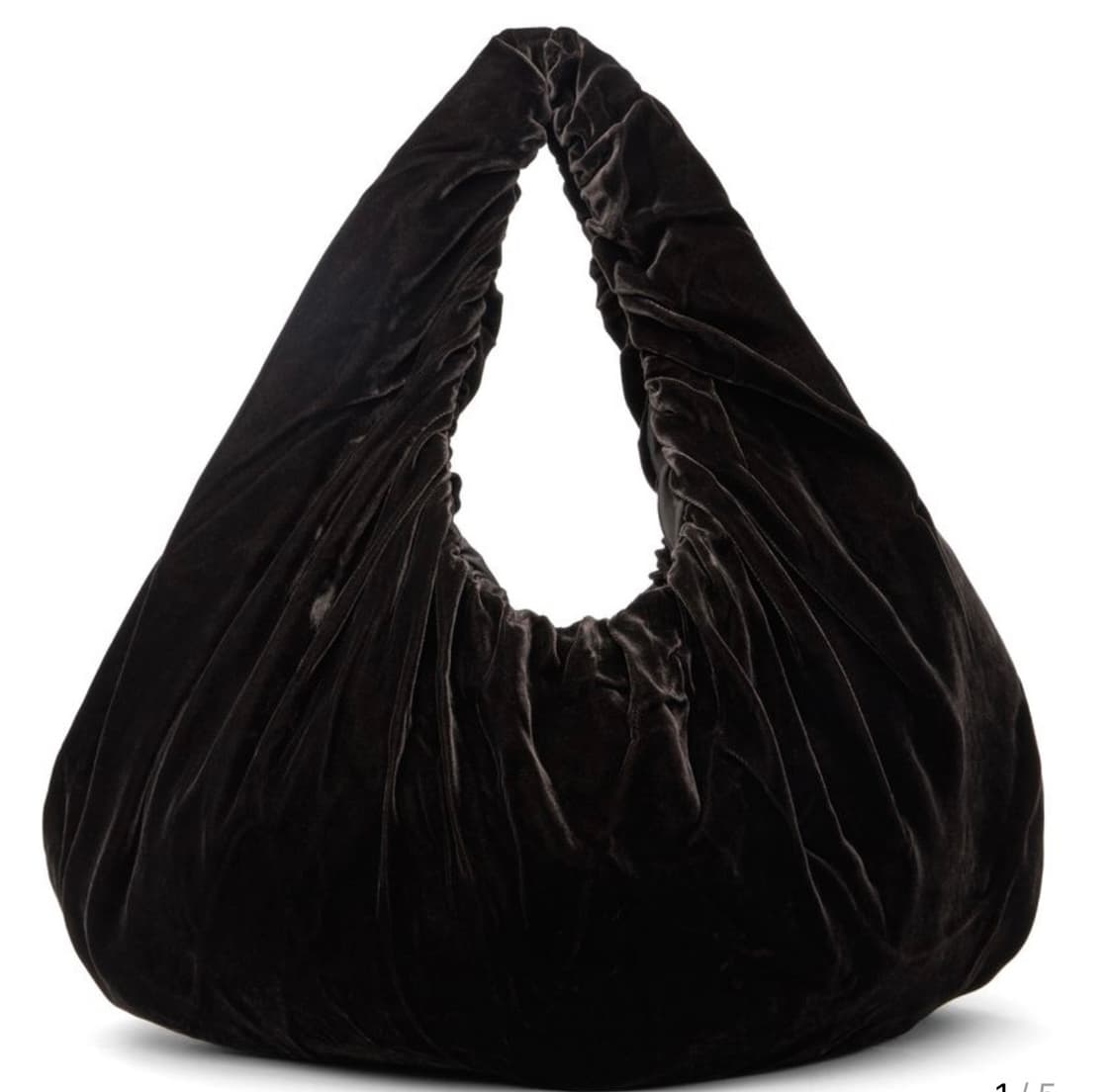 아모멘토 벨벳 셔링 도트백 상품이미지2