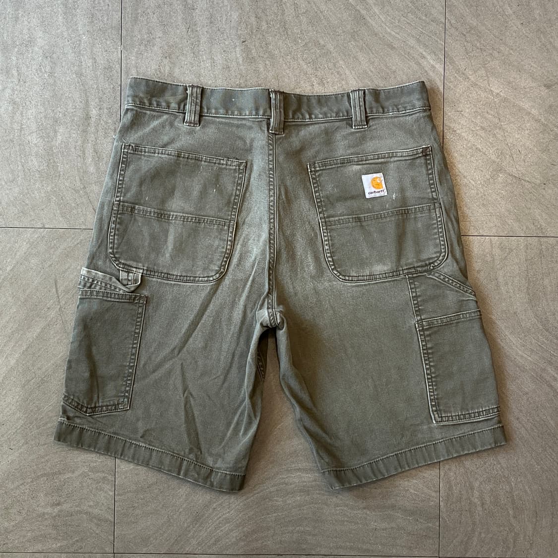칼하트 정품 오리지널 카펜터 카키 반바지  상품이미지1