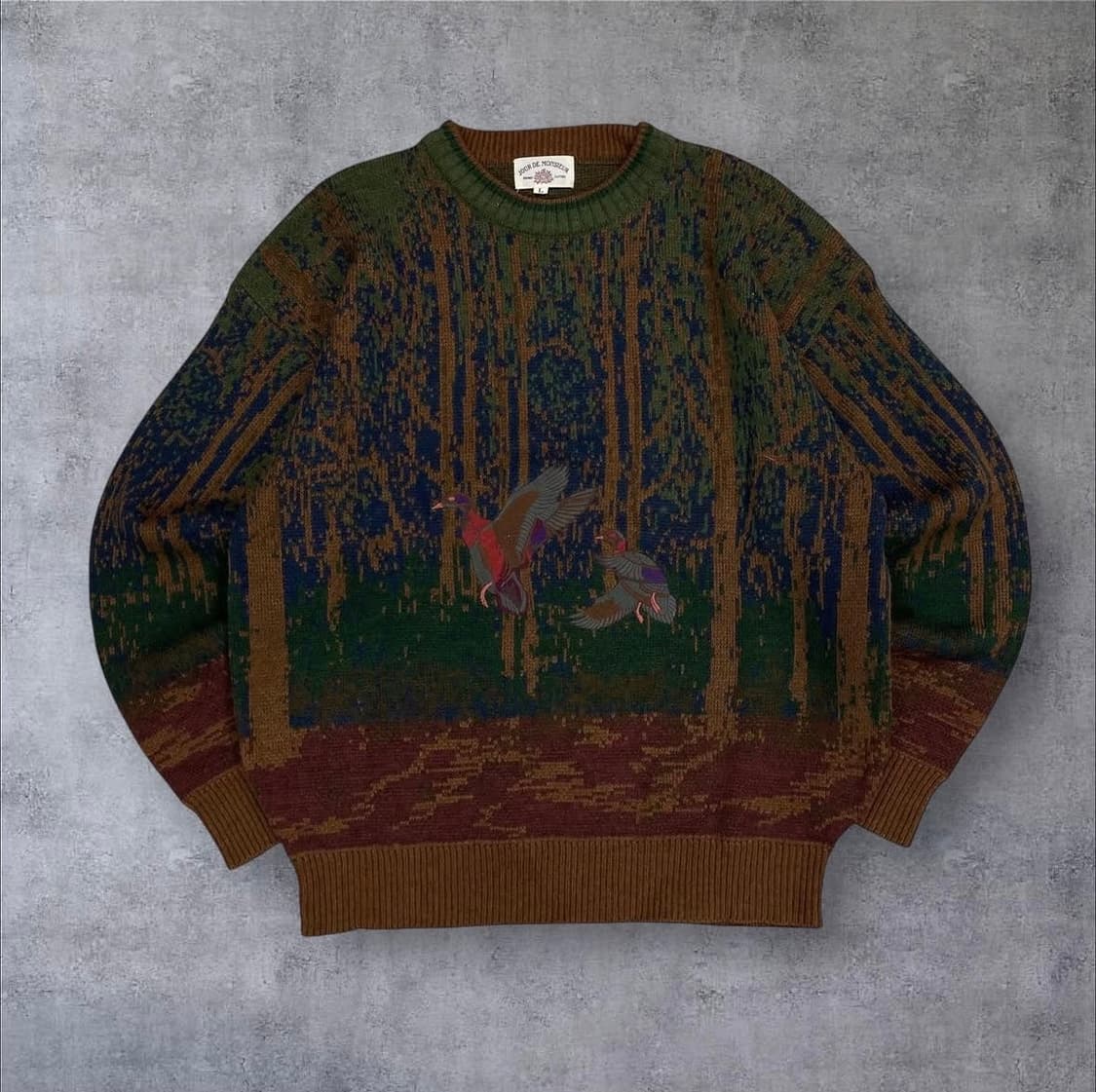 JPN VTG 믹스 컬러 패턴 니트 상품이미지1