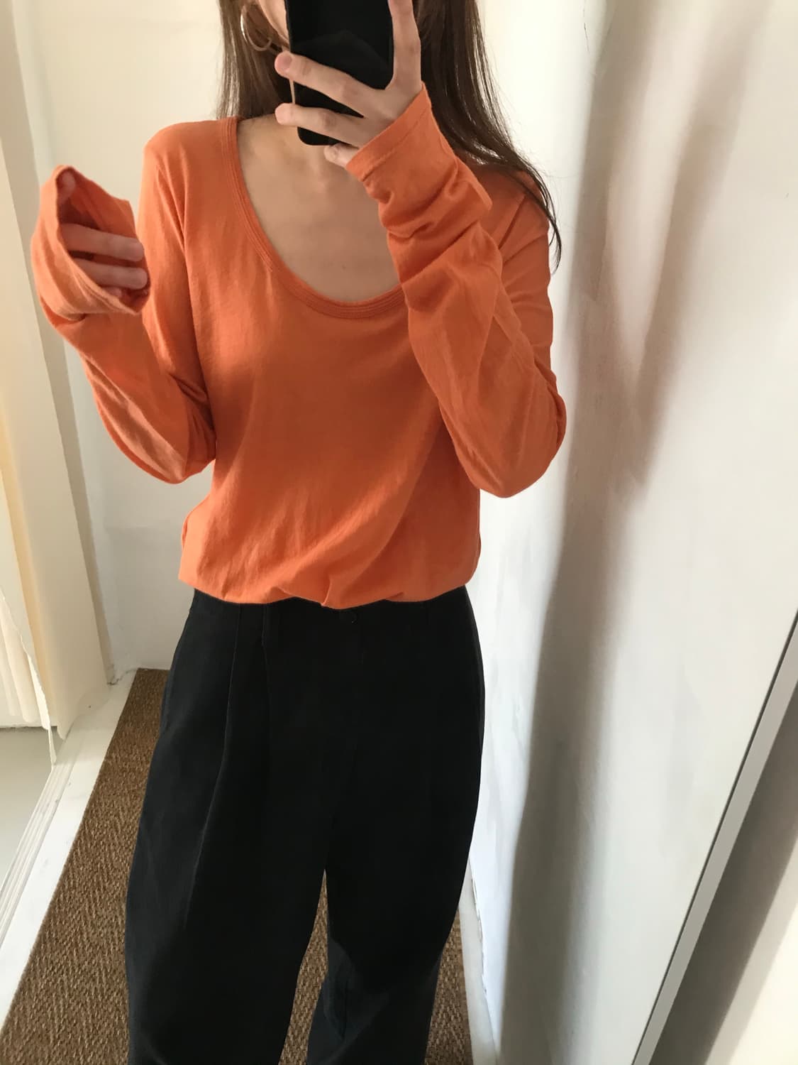 orange long sleeves 상품이미지7