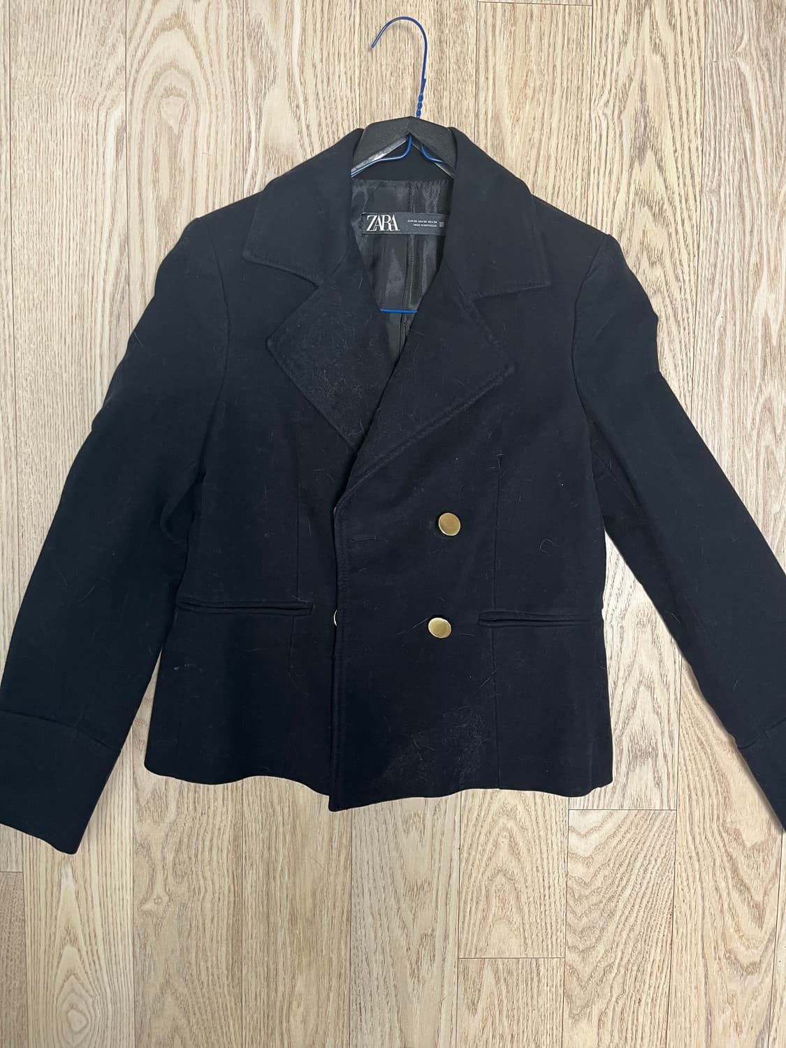 자라 블랙 금장 버튼 자켓 상품이미지4