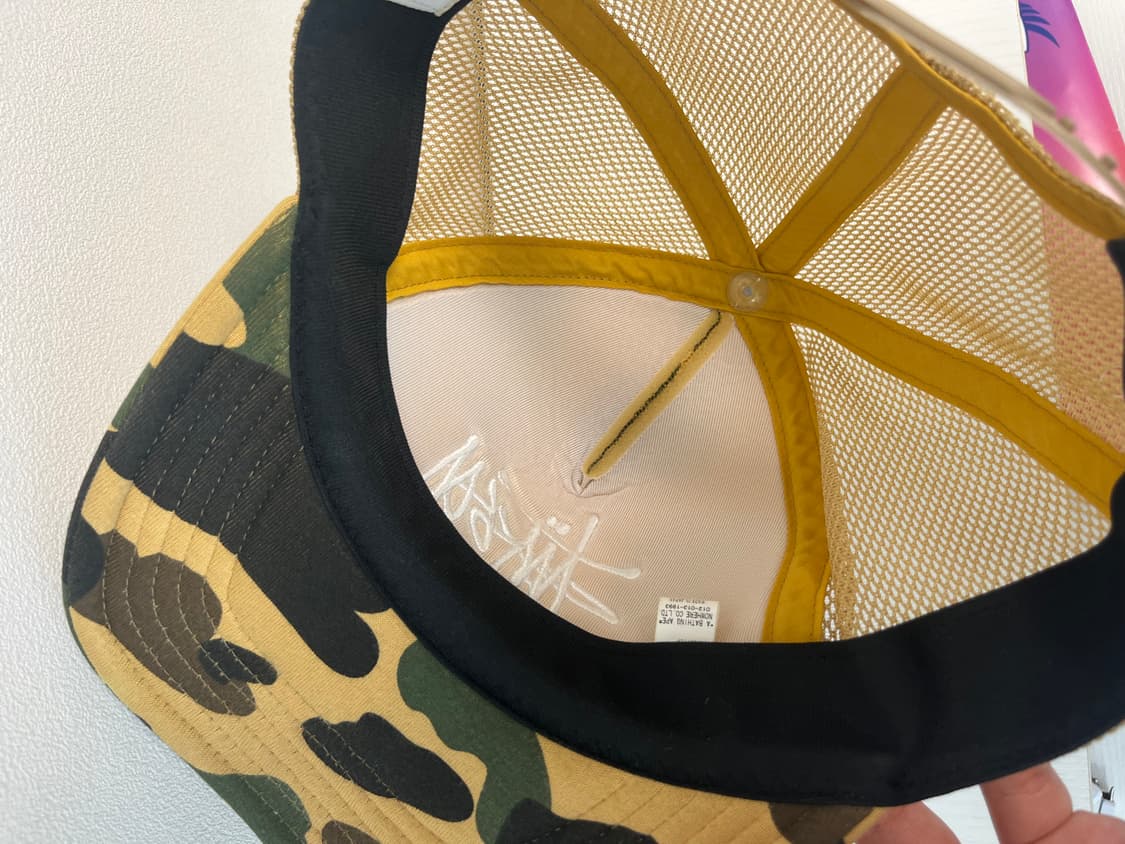 스투시 베이프 트러커켑 옐로우 상품이미지3