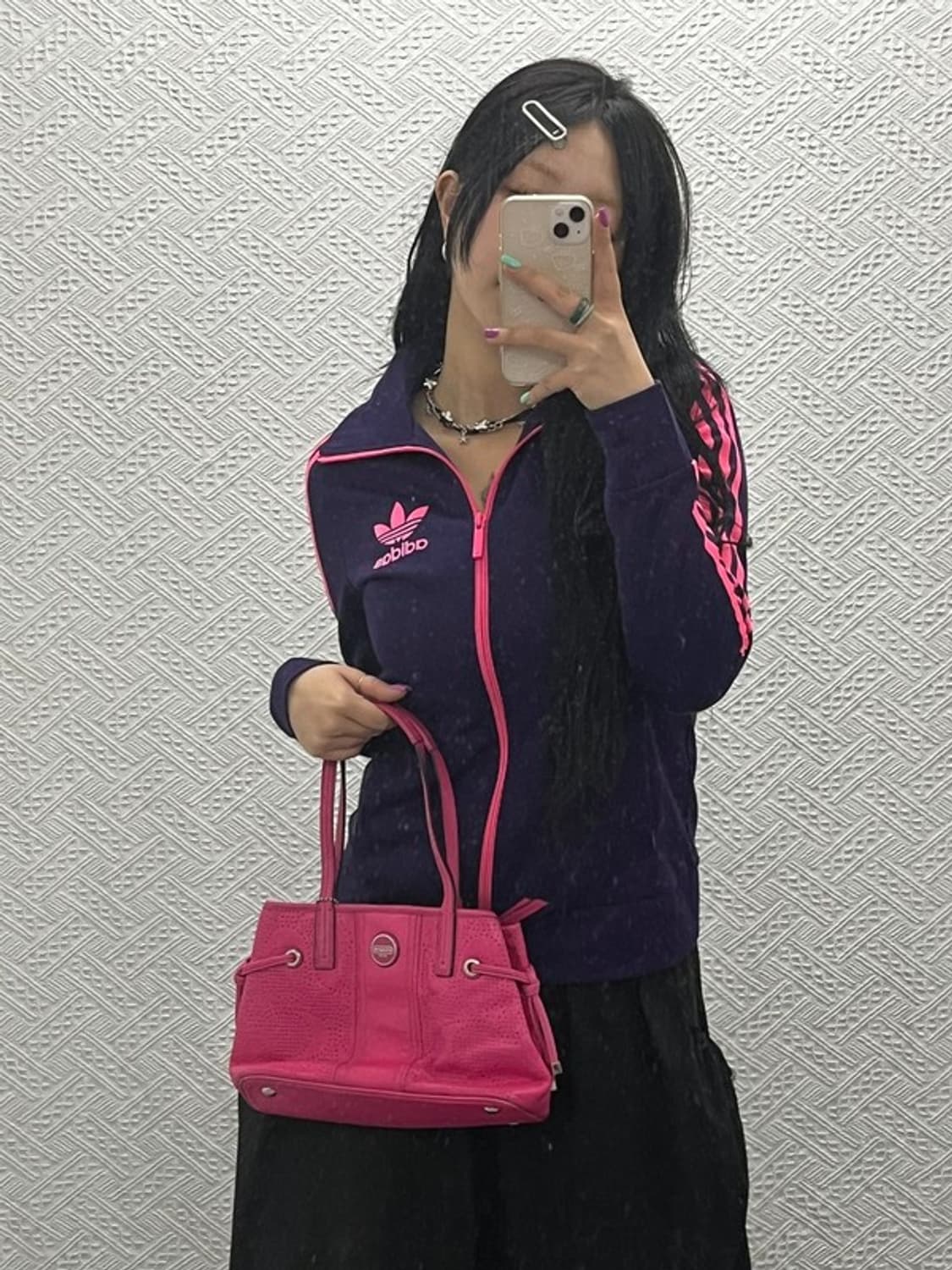 아디다스 Y2K 00's 퍼플핑크 져지 집업 95 C06727 상품이미지1