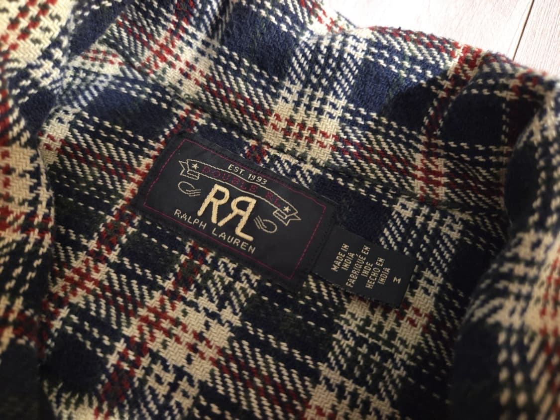 RRL 더블알엘 헤비 프란넬 셔츠 M 상품이미지2