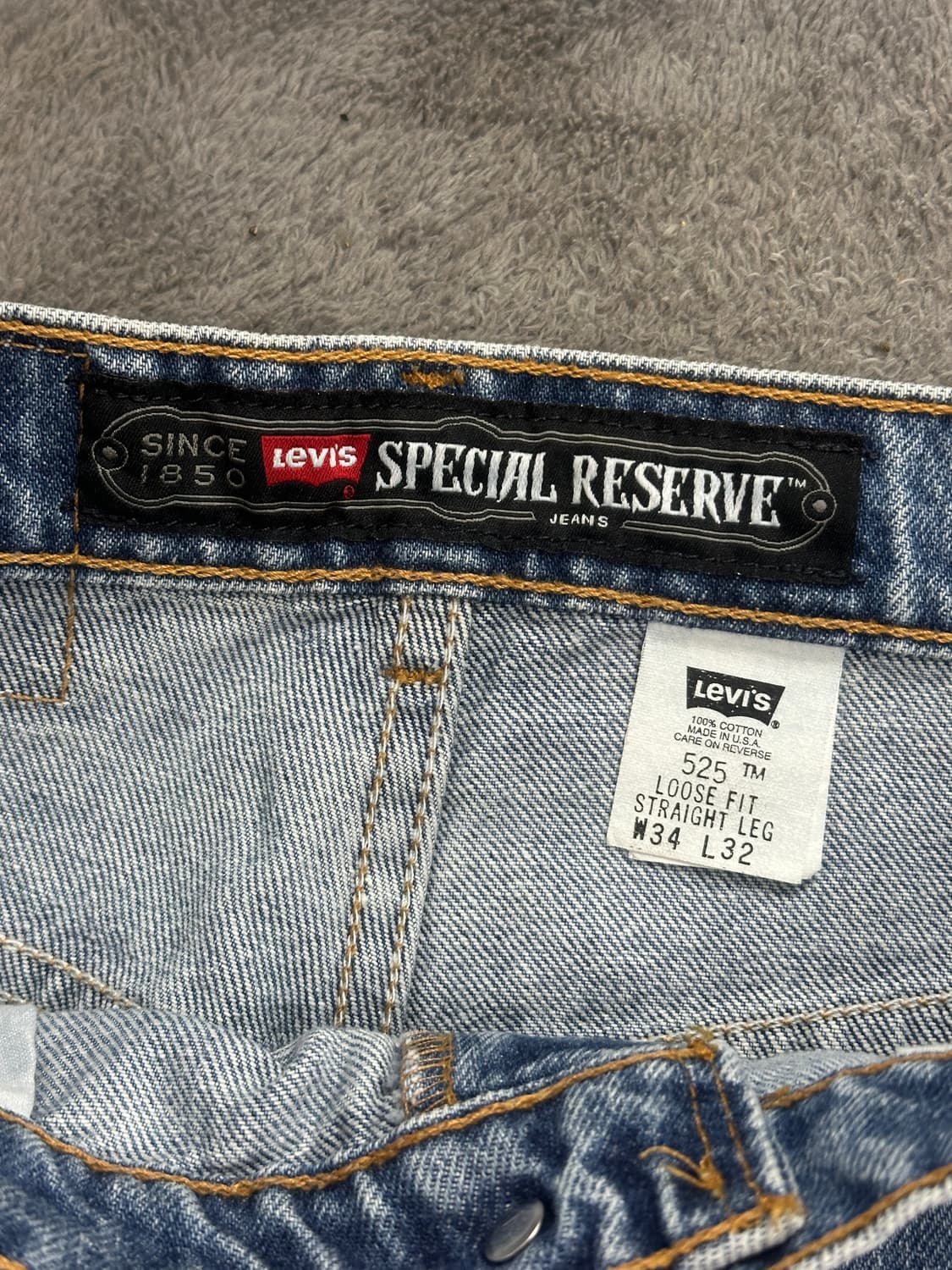 1997‘ 리바이스 525 샘플 데님 팬츠 34x32 상품이미지6
