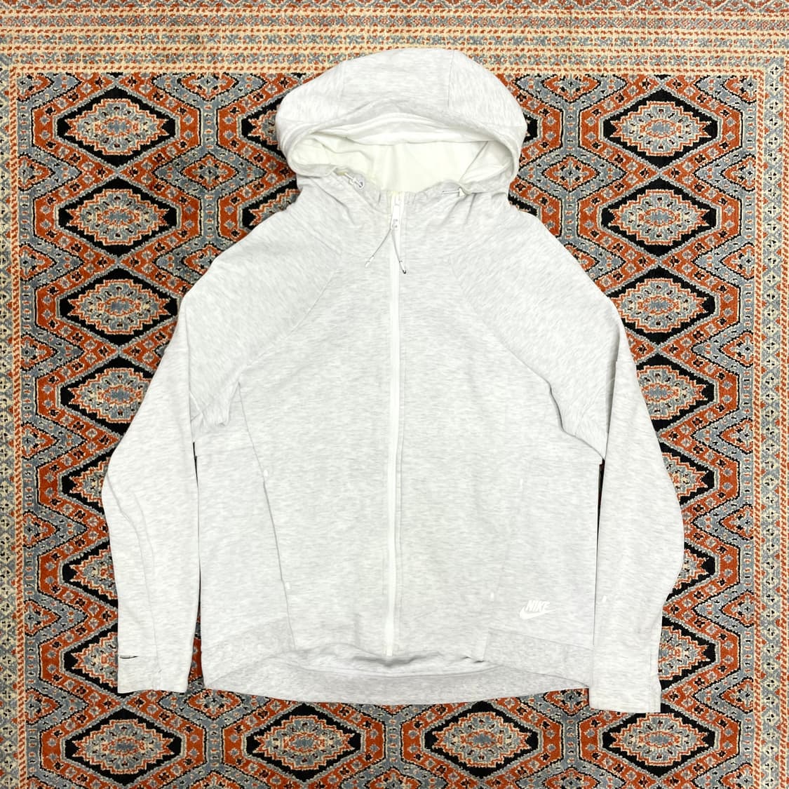 나이키 스몰로고 아이보리 테크팩 후드집업 여성L 상품이미지1