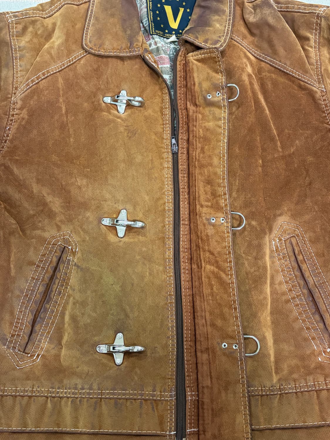 90s 스웨이드 파이어맨 자켓 / suede fireman jacket 상품이미지5