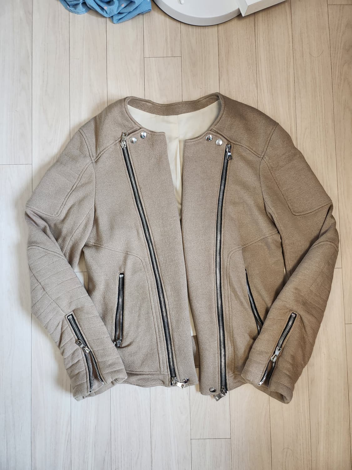 발망 울 라이더 자켓 베이지 상품이미지1