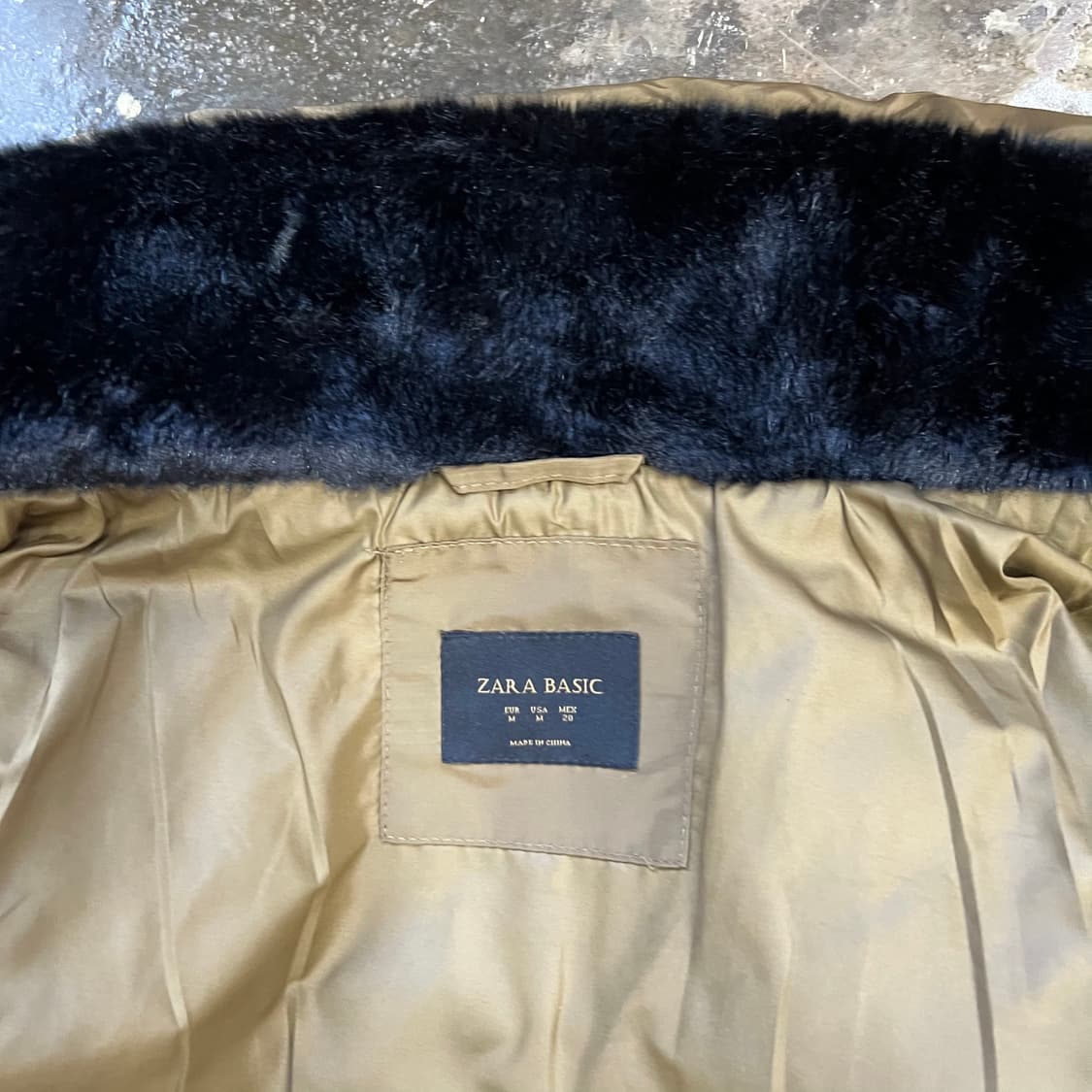 M) ZARA 자라 하이넥 패딩점퍼 푸퍼자켓 상품이미지5