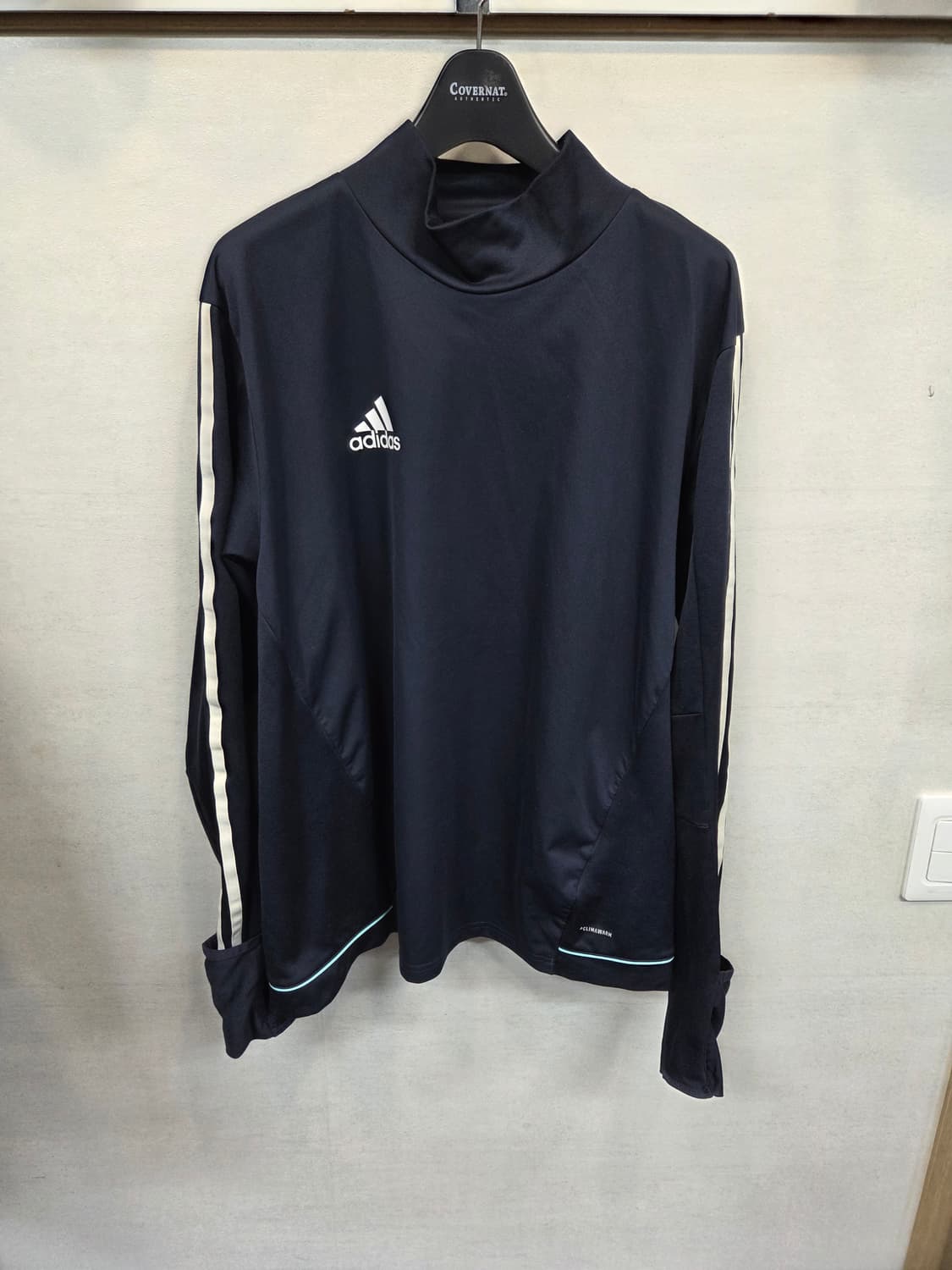 아디다스 티로 안감기모 하이넥 방풍 기능성 삼선 긴팔 105 상품이미지1