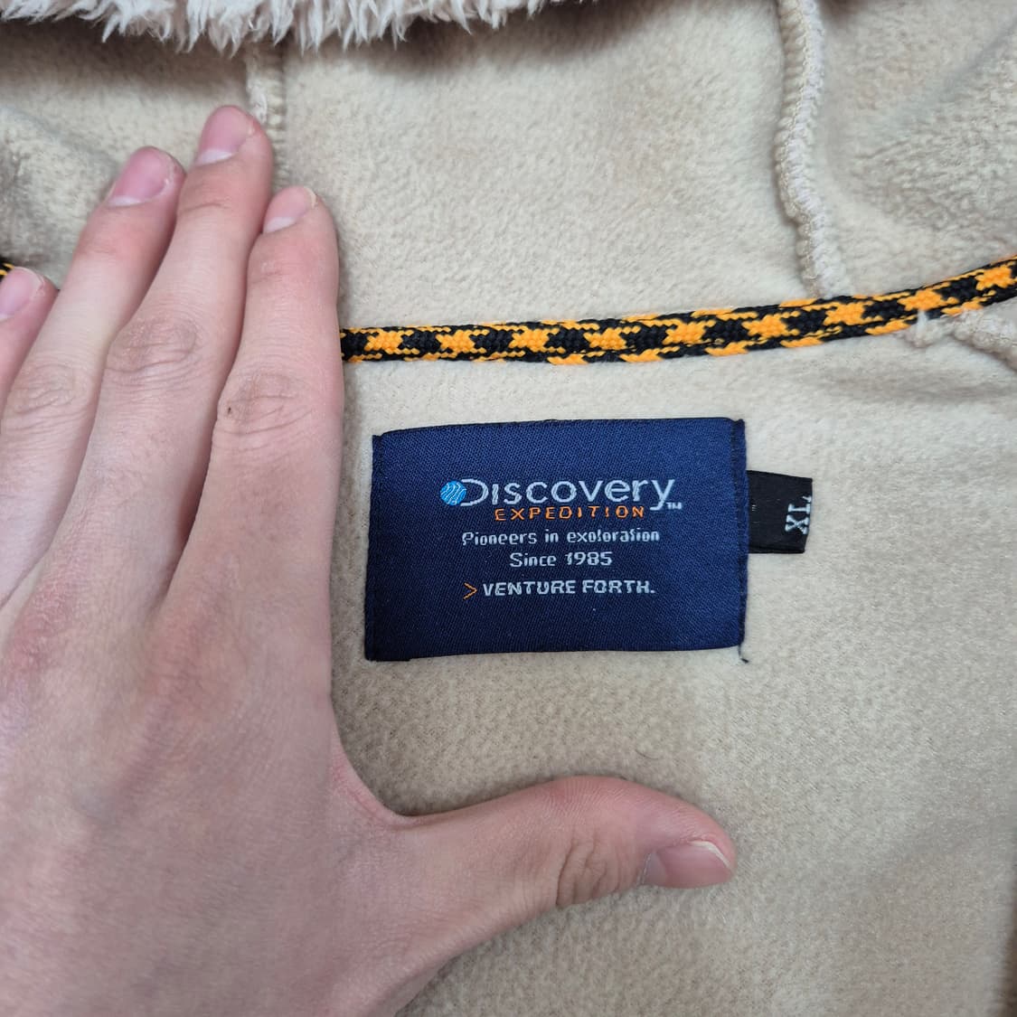 디스커버리 양털 뽀글이 후드 후리스 자켓 XL(105) 상품이미지6