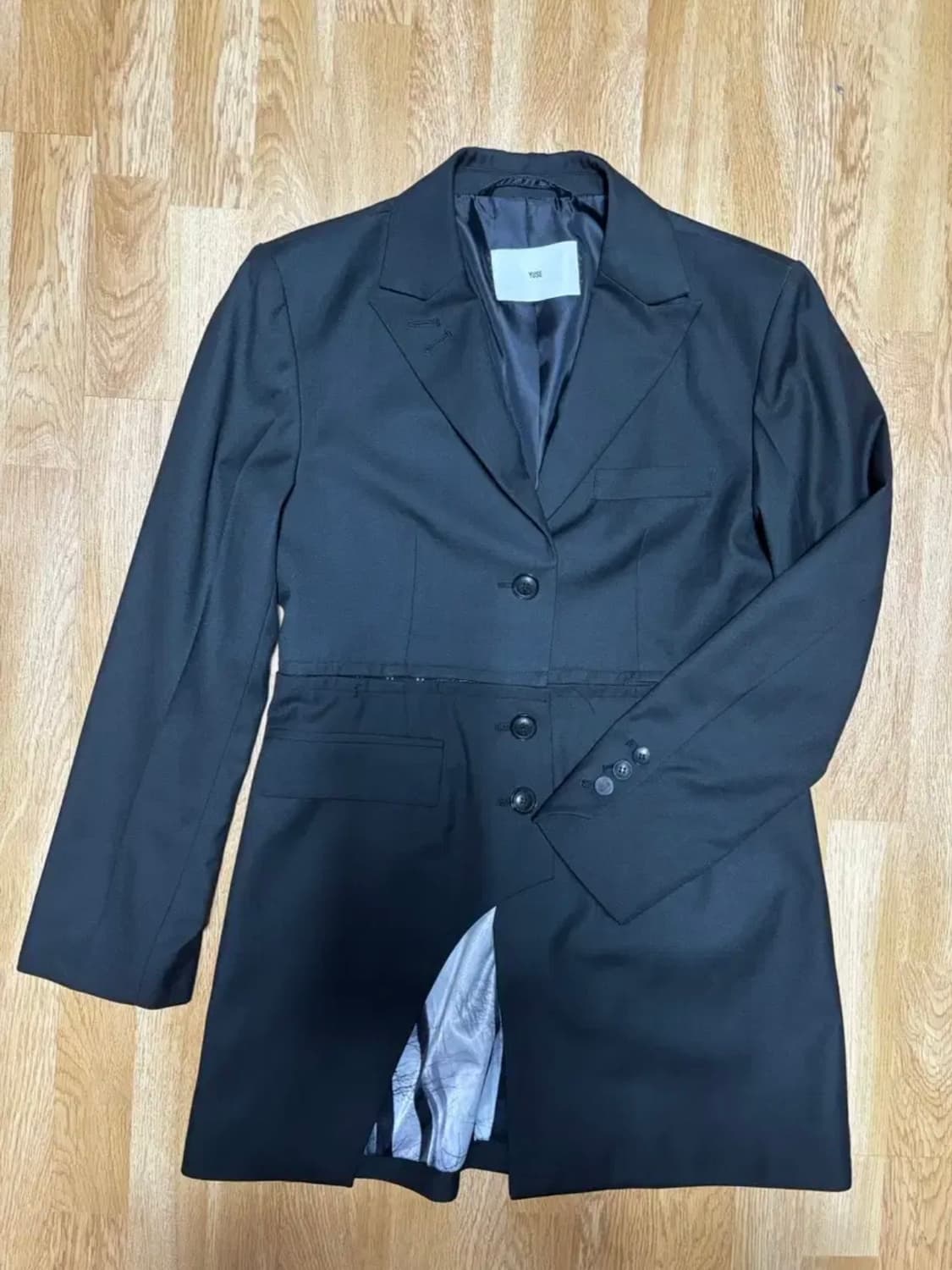 유즈 블랙 테일러드 블레이저 상품이미지1