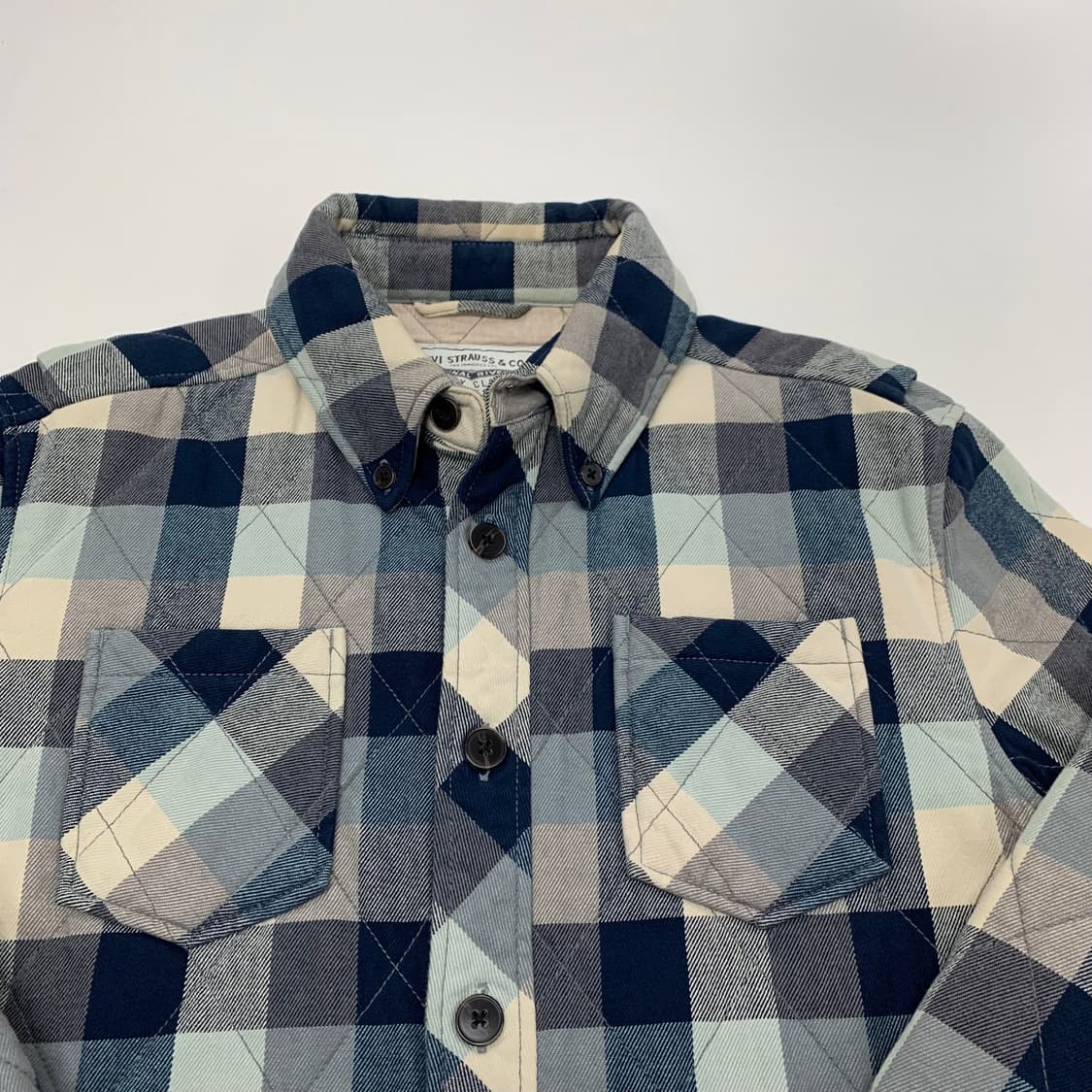리바이스 체크 퀄티드 셔츠 자켓 (L) 상품이미지2