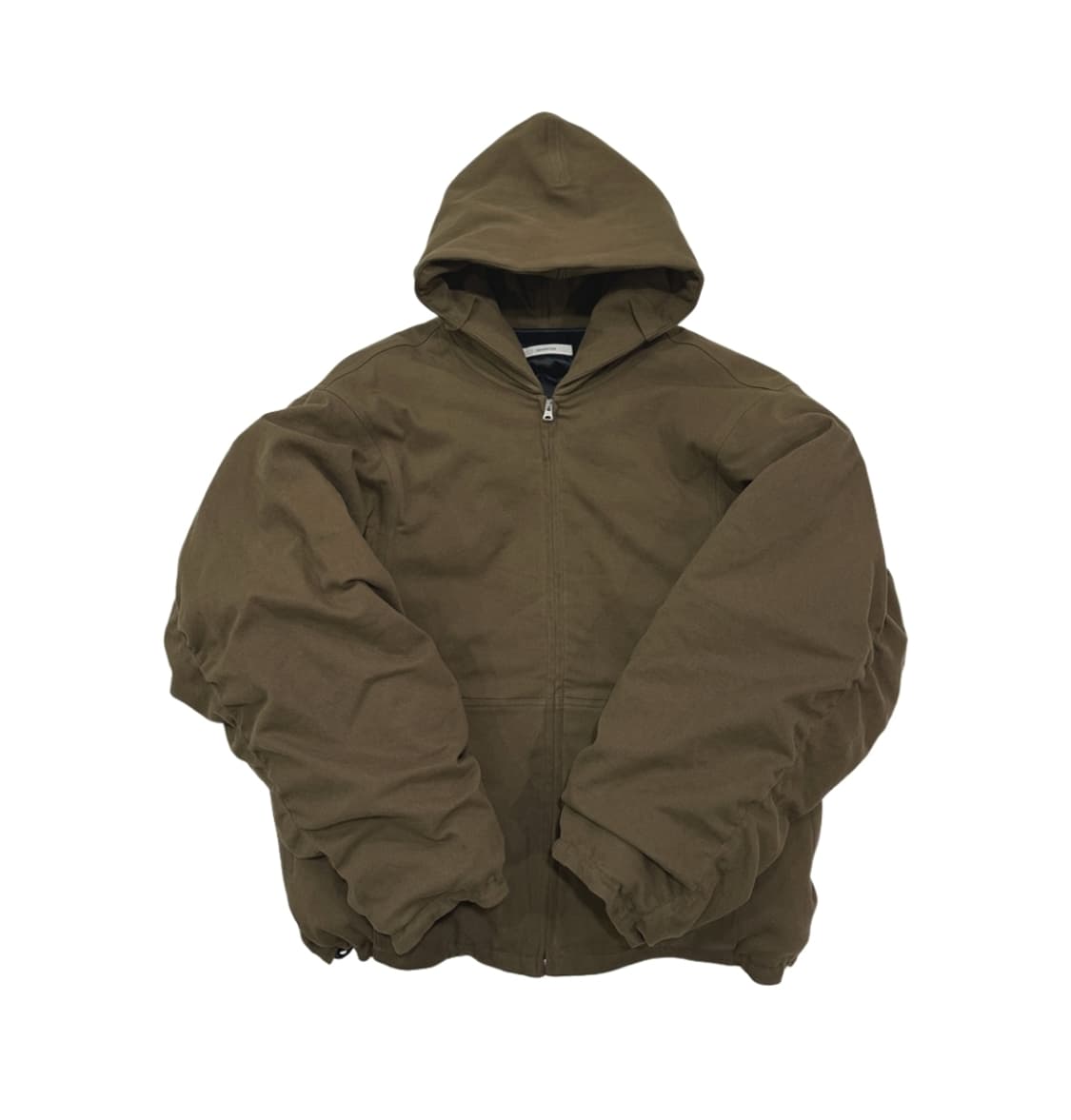 1,2 논노드 몰스킨 셔링 봄버 카키 브라운 상품이미지1