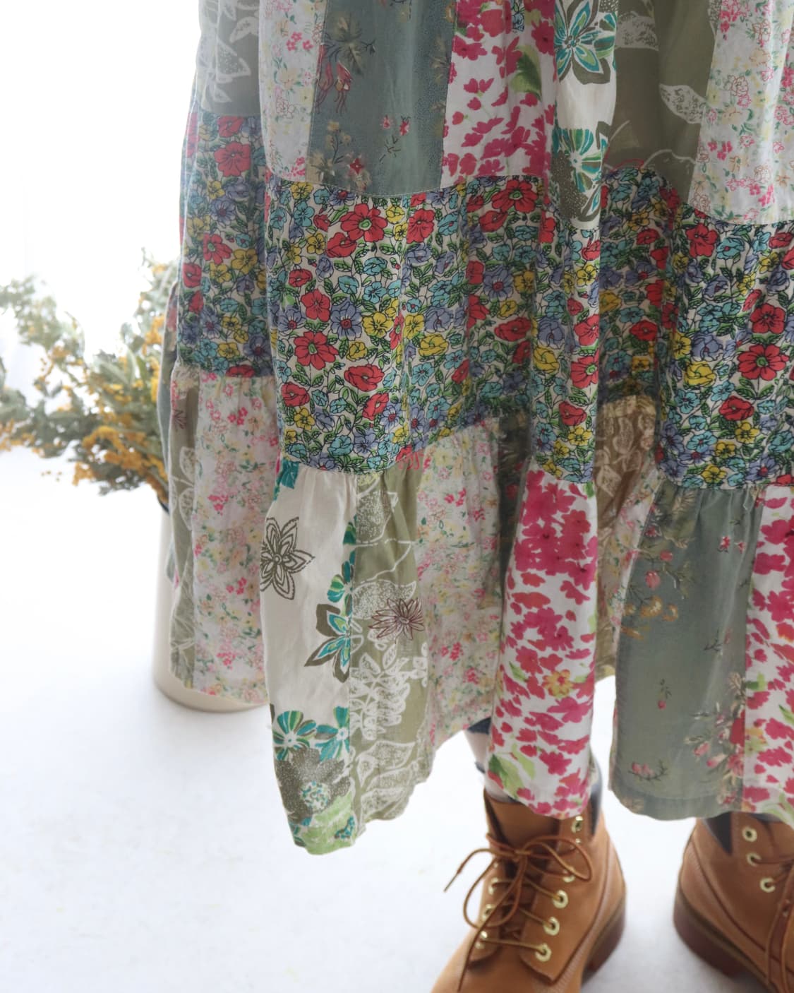 [Beams Boy] Patchwork Floral Skirt 상품이미지7