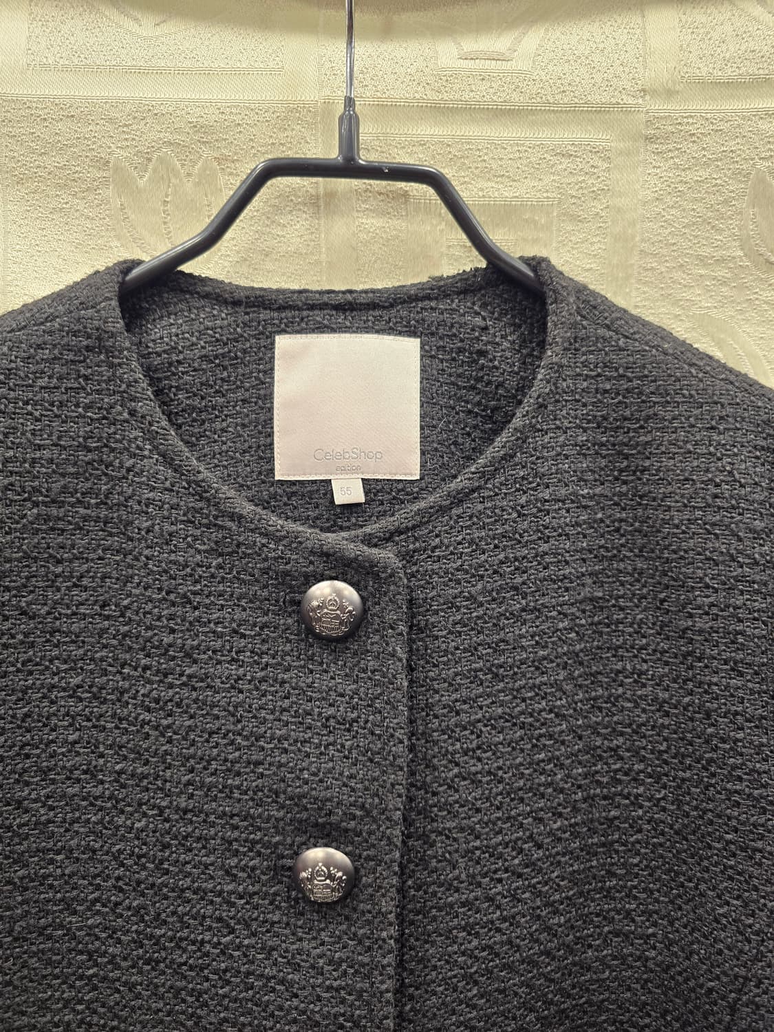 셀럽샵 블랙 트위드 자켓 55(S) 상품이미지2