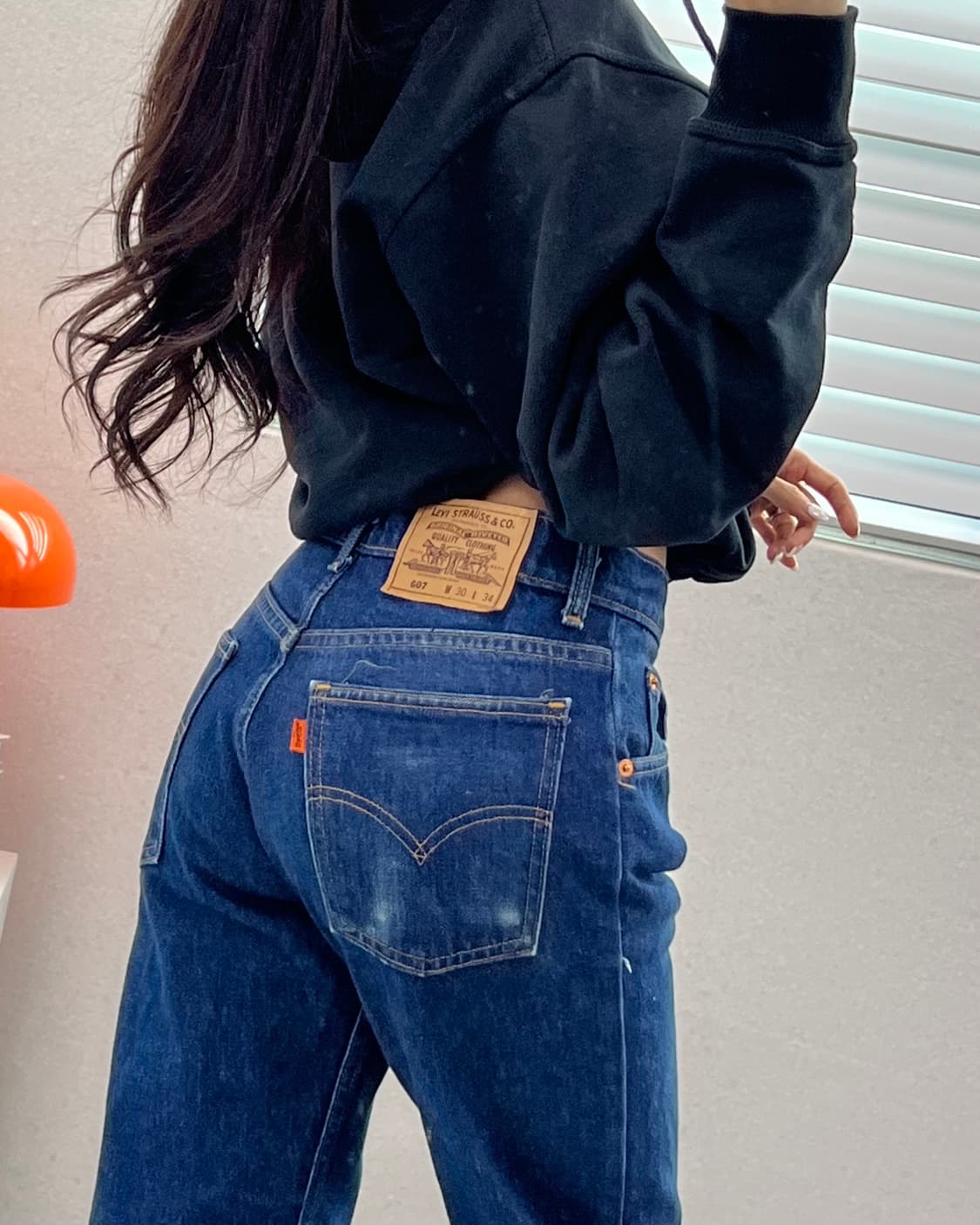 (허단37)90'S 리바이스 607 오렌지탭-M1473 상품이미지1